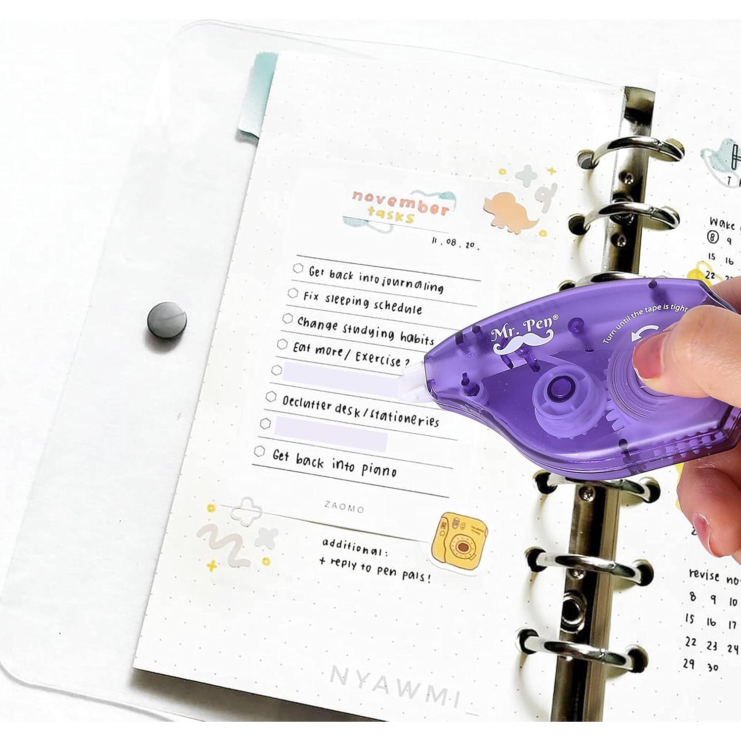 Cintas de Corrección Mr. Pen, Paquete de 7, 10 m, Blanca