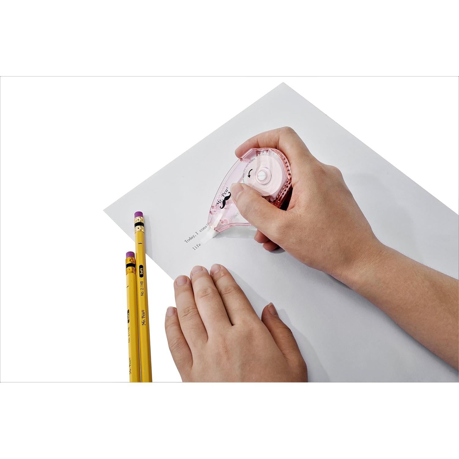 Cintas de Corrección Mr. Pen, Paquete de 7, 10 m, Blanca