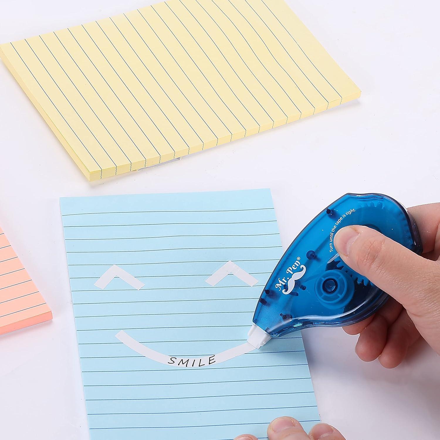 Cintas de Corrección Mr. Pen, Paquete de 7, 10 m, Blanca