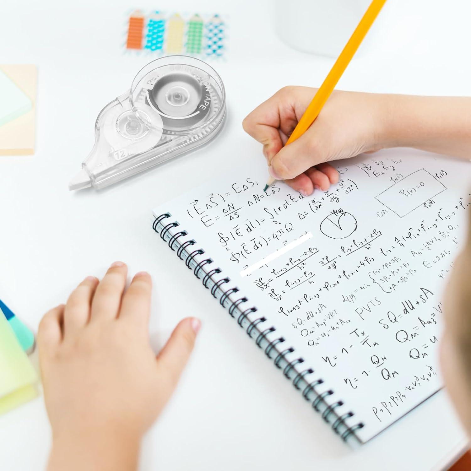 Cinta Correctora JEFURE 12 Pcs 0.51 cm Transparente