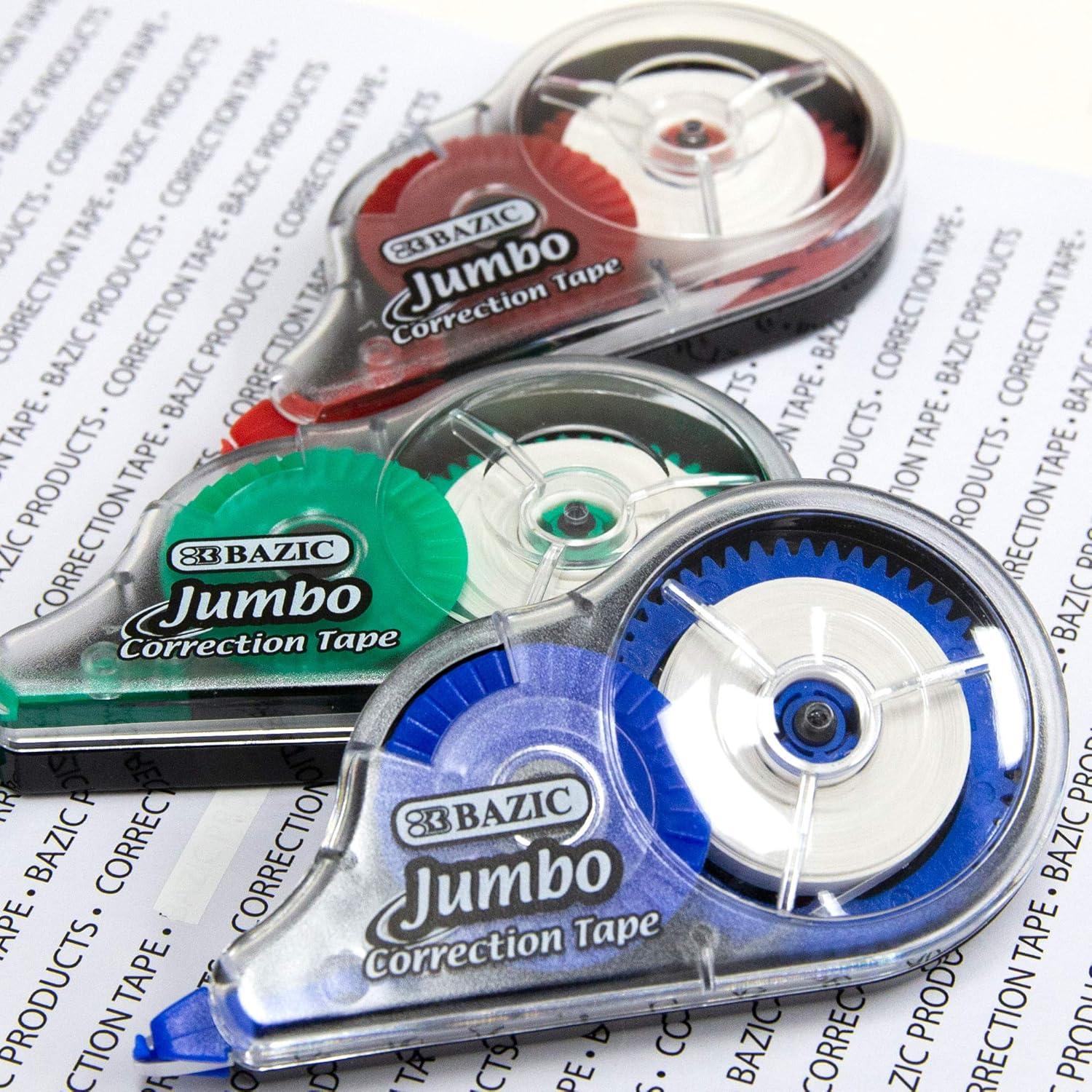 Cinta Correctora BAZIC Jumbo 5 mm x 10.16 m, 1 Unidad