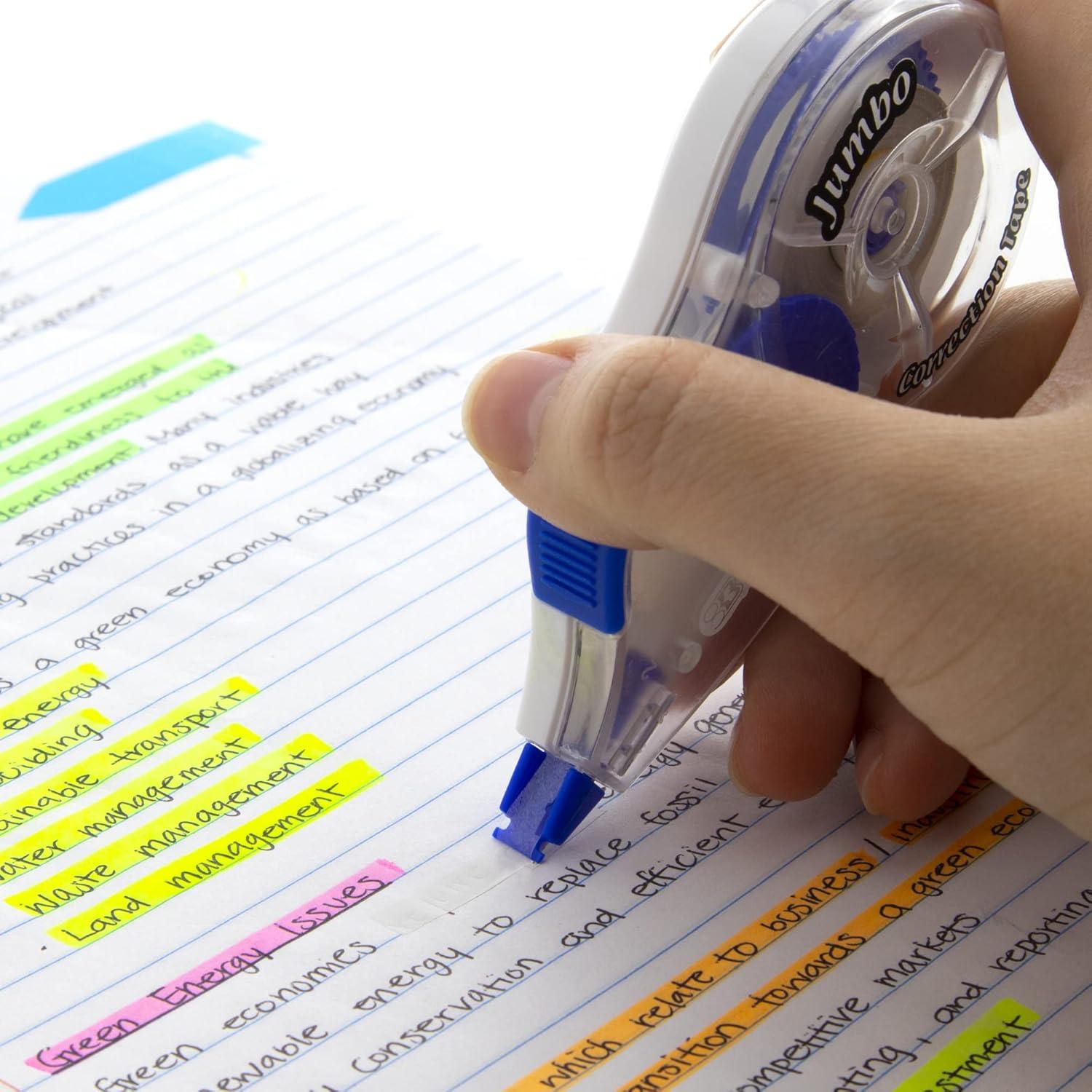 Cinta Correctora BAZIC Jumbo 5 mm x 10.16 m, 1 Unidad