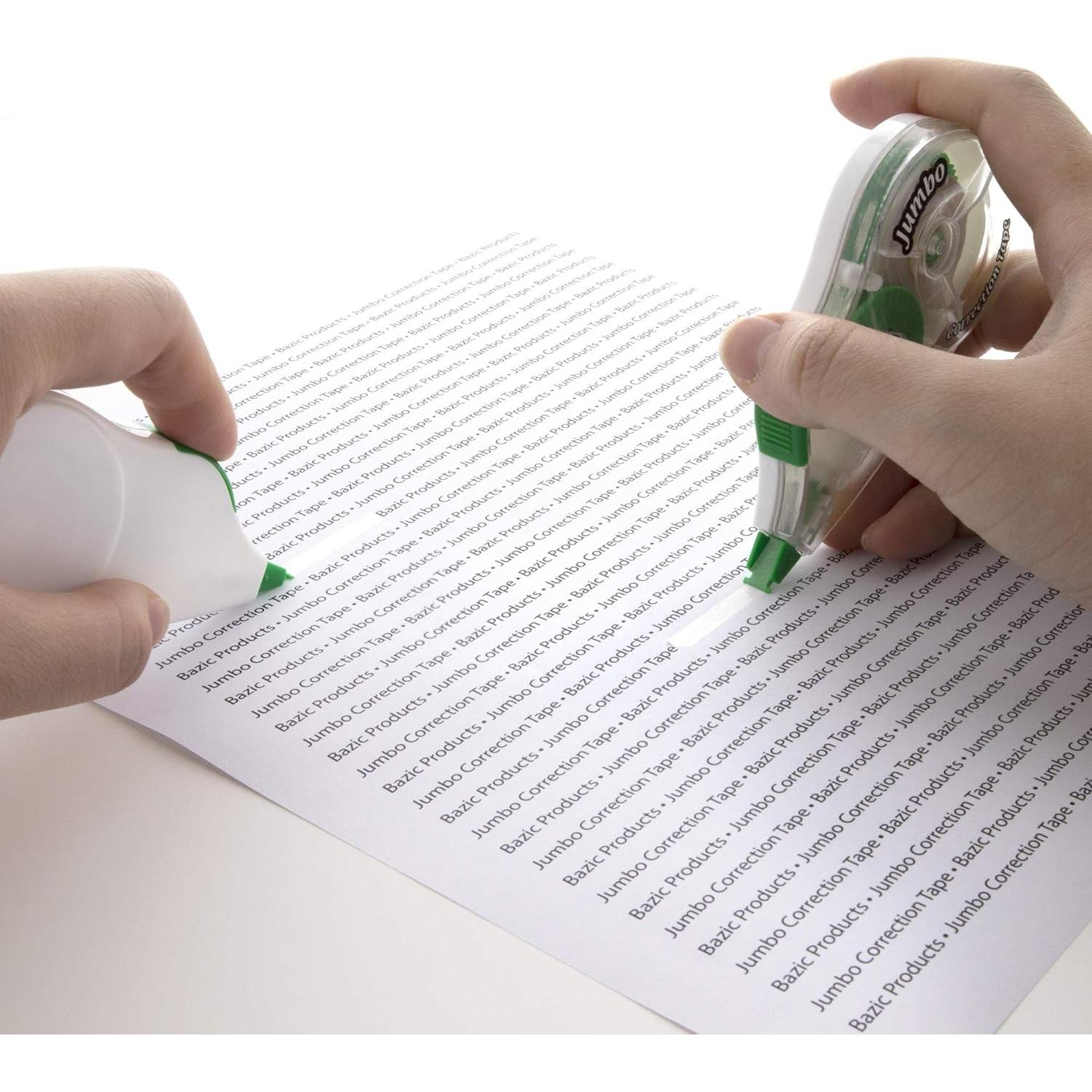 Cinta Correctora BAZIC Jumbo 5 mm x 10.16 m, 1 Unidad