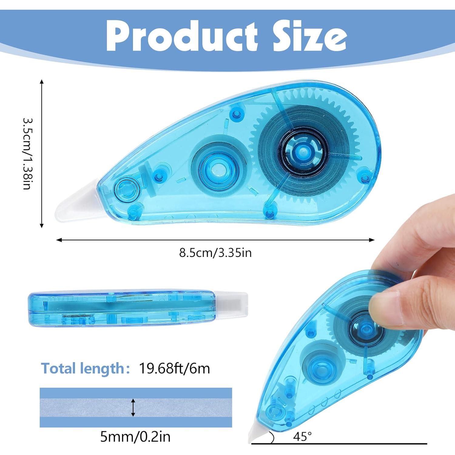 Cinta Correctora Colorida BESARME 12 Piezas 6m Cada Rollo