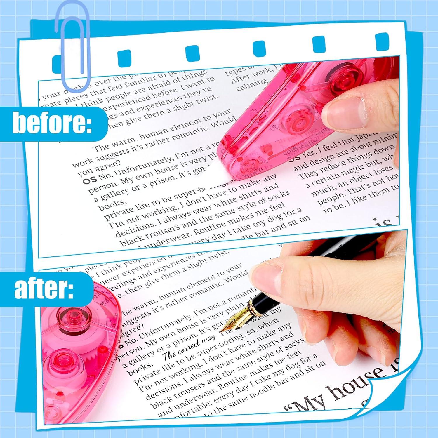 Cinta Correctora Colorida BESARME 12 Piezas 6m Cada Rollo