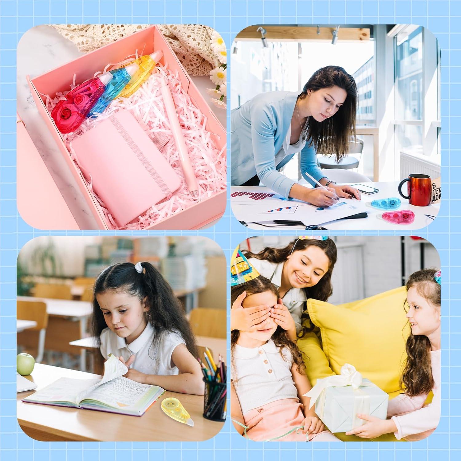 Cinta Correctora Colorida BESARME 12 Piezas 6m Cada Rollo