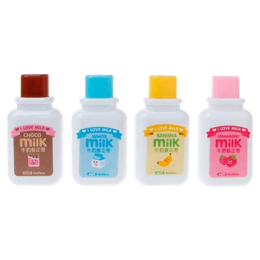 4 Cintas Correctoras Mini Belthagm 6M Estilo Botella Leche