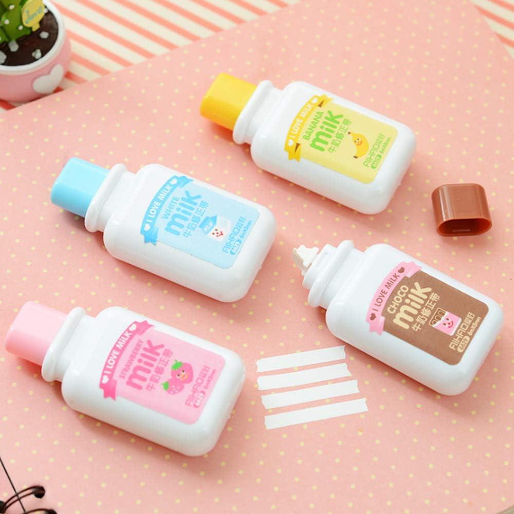 4 Cintas Correctoras Mini Belthagm 6M Estilo Botella Leche