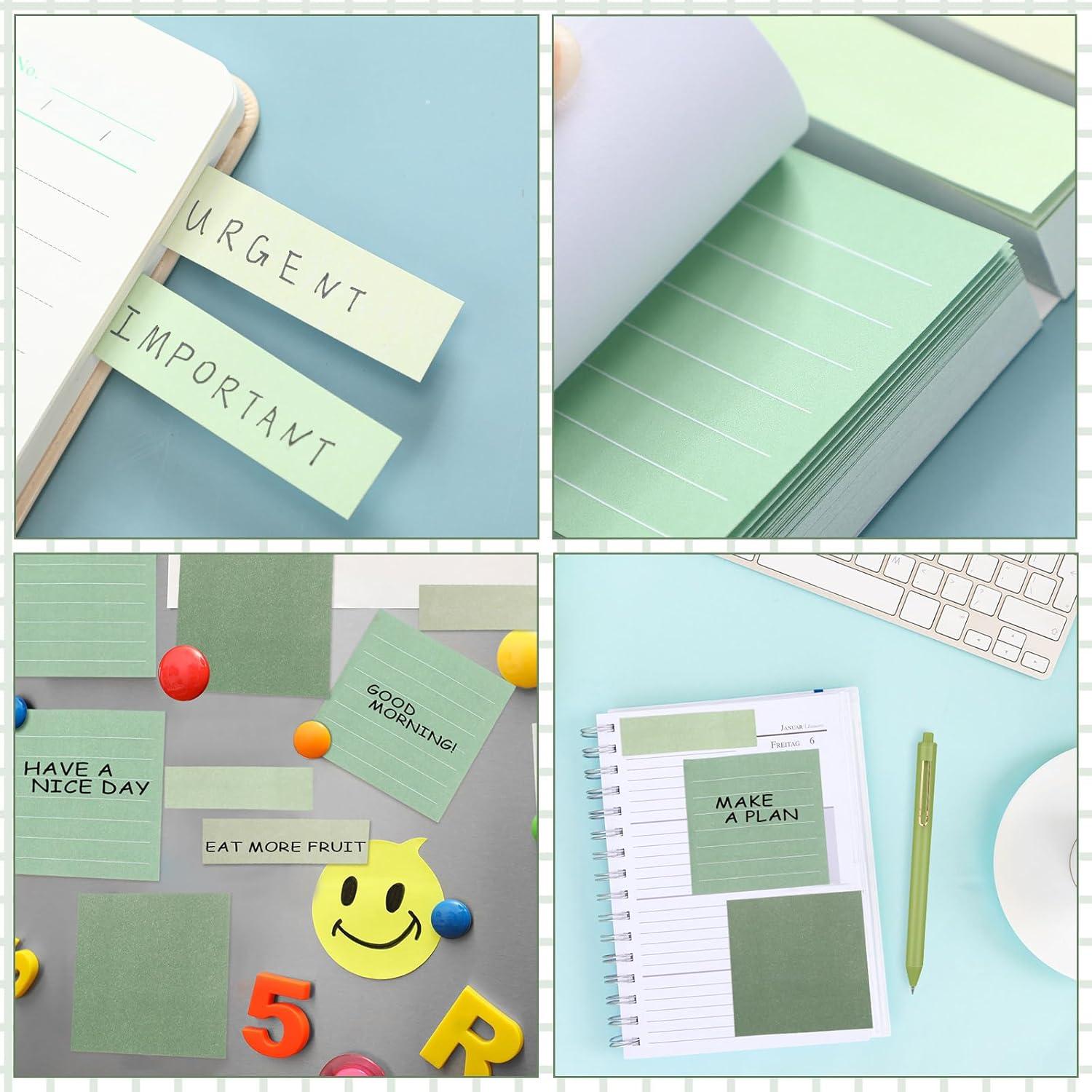 Juego de Papelería Verde Resurhang con 6 Bolígrafos y Notas