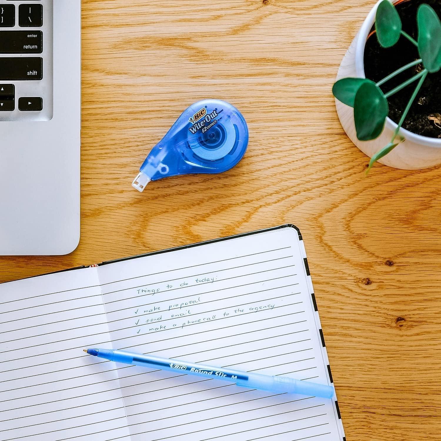 Cinta Correctora BIC Wite-Out - Paquete de 7 Unidades - 39.3 Pies