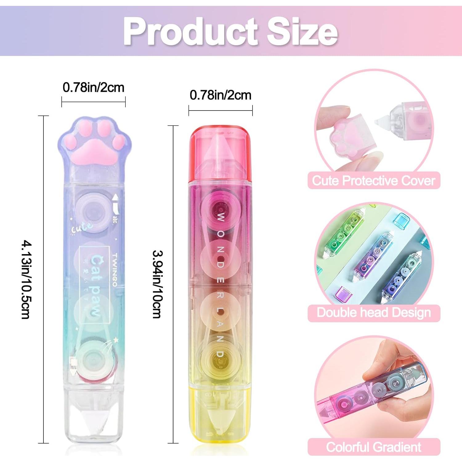 Cinta Correctora 2 en 1 RETON - Paquete de 6 Piezas Blanca