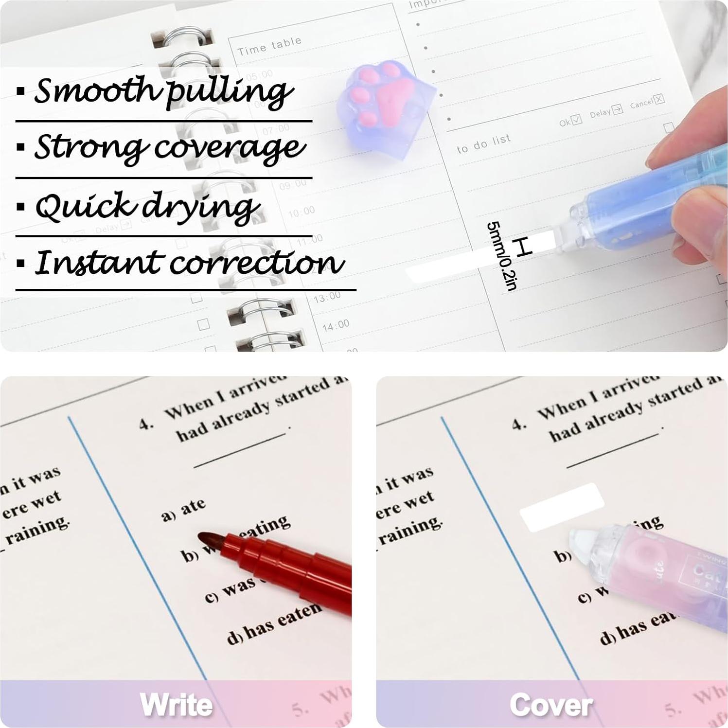 Cinta Correctora 2 en 1 RETON - Paquete de 6 Piezas Blanca