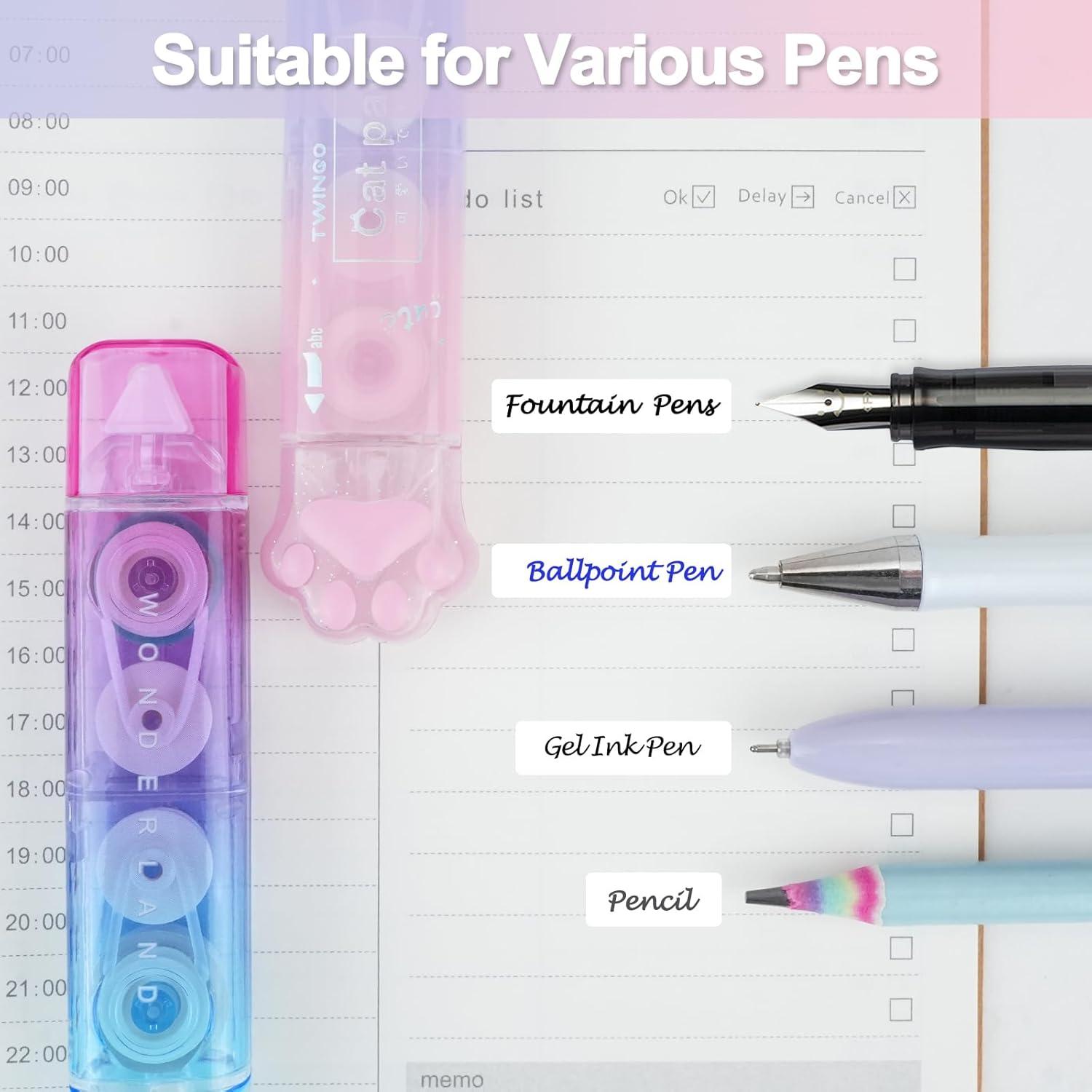 Cinta Correctora 2 en 1 RETON - Paquete de 6 Piezas Blanca