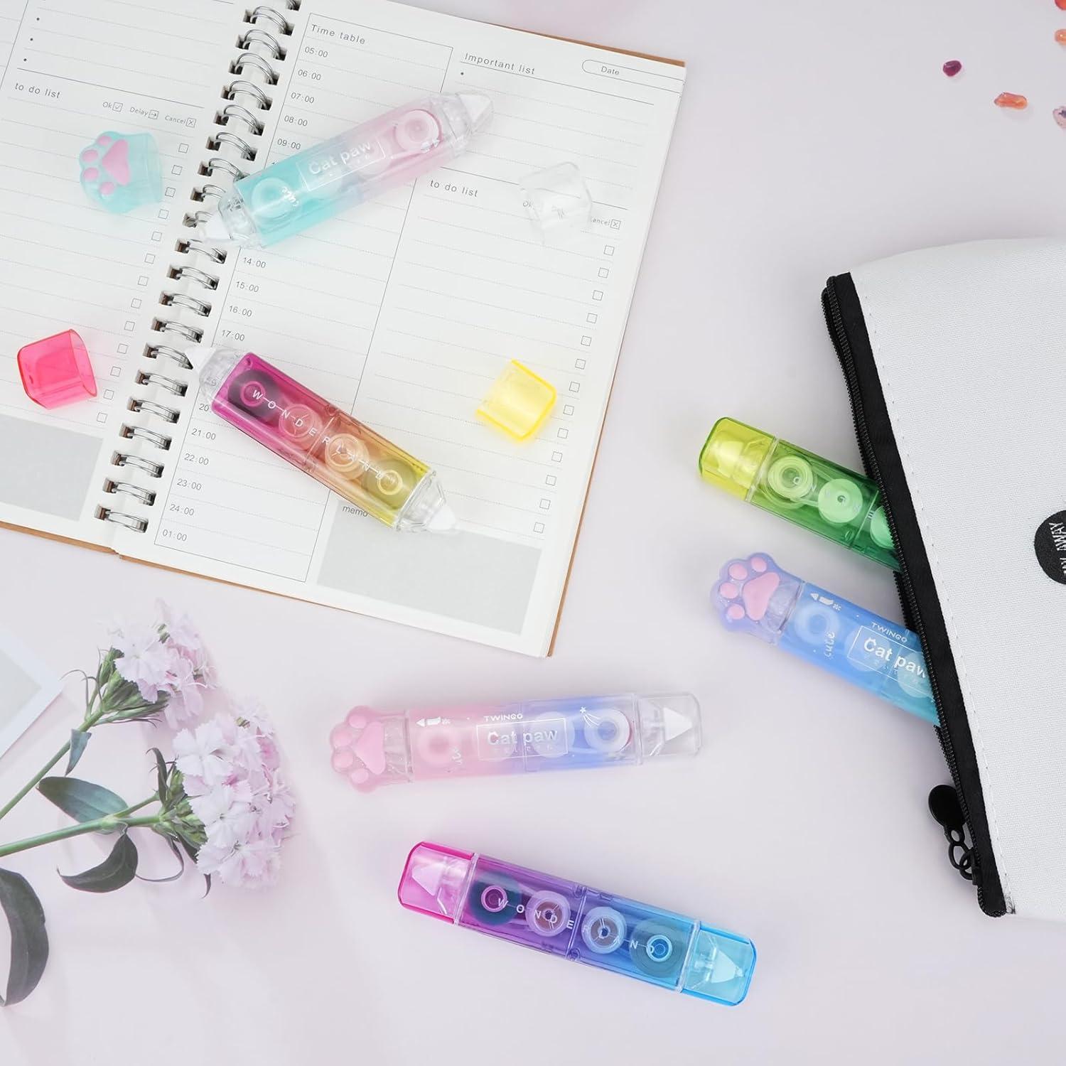 Cinta Correctora 2 en 1 RETON - Paquete de 6 Piezas Blanca