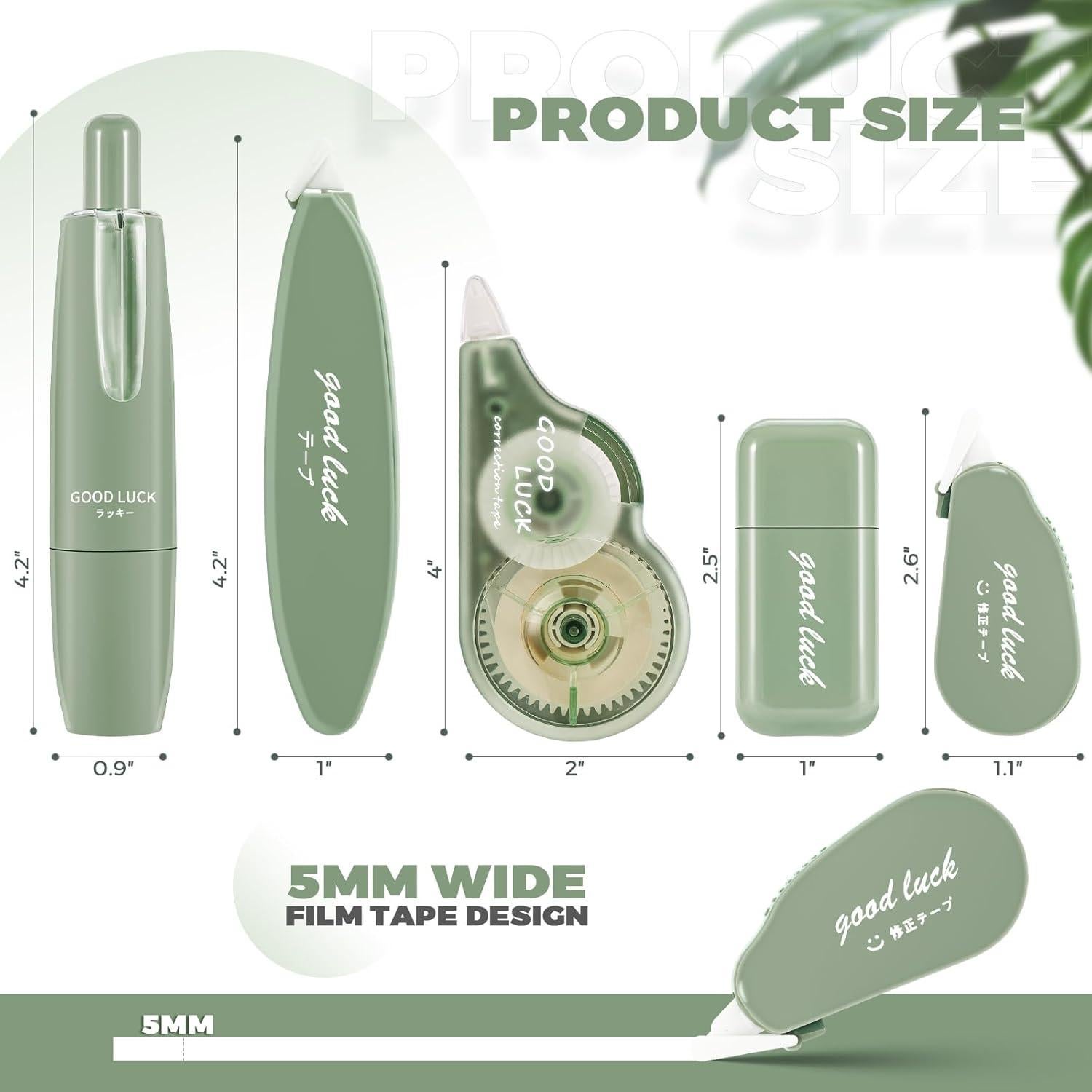 Cinta Correctora Blanca VIHOGFINT - 5 Piezas, 0.51 cm