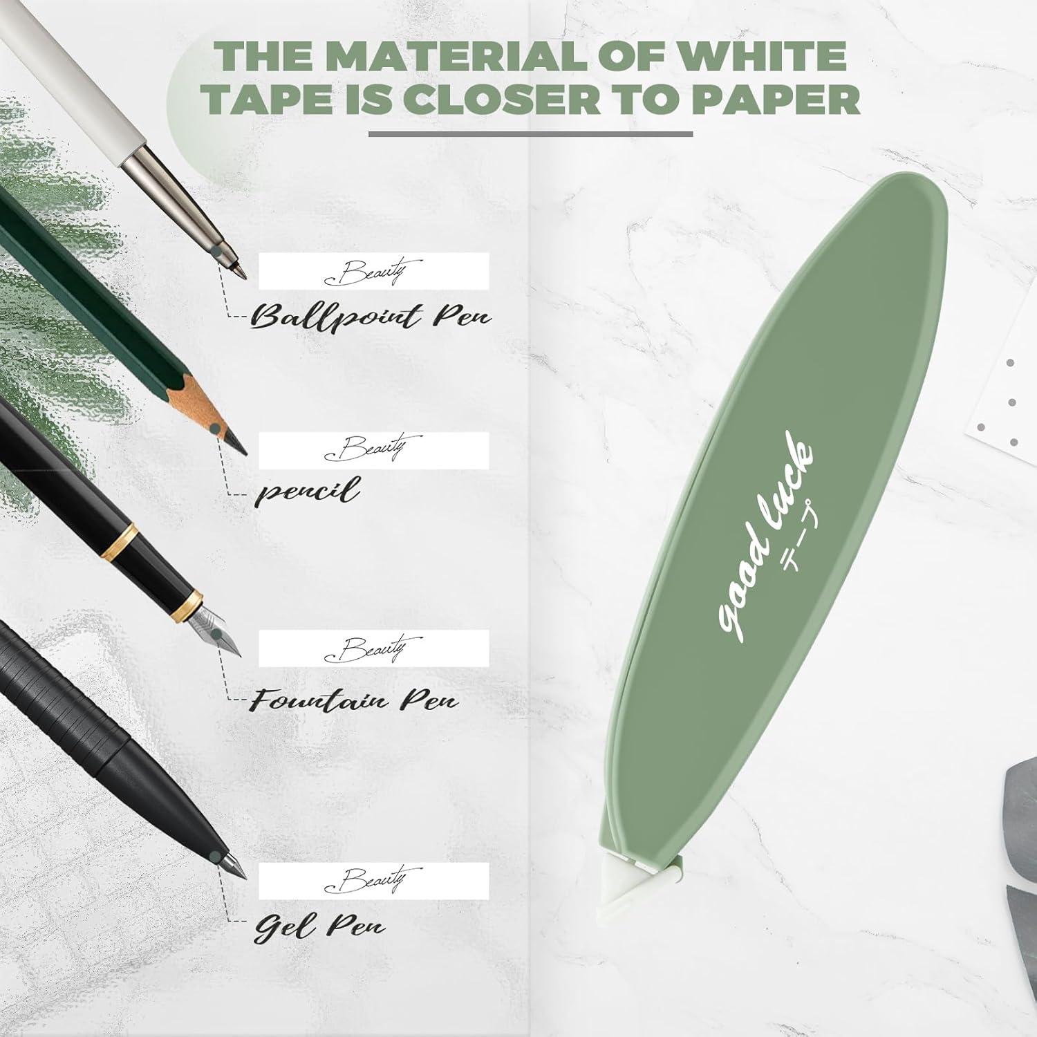 Cinta Correctora Blanca VIHOGFINT - 5 Piezas, 0.51 cm