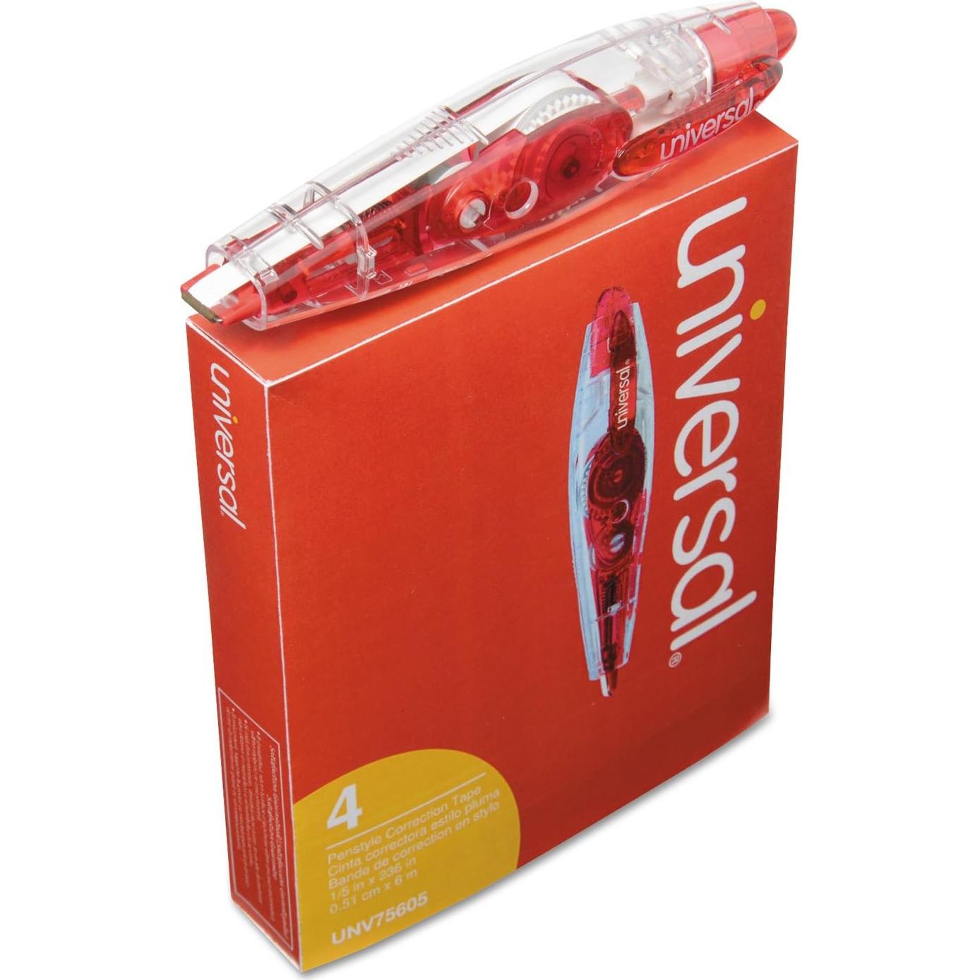 Corrector de Cinta Retráctil Universal One 1.5 cm x 600 cm 4 Paquete