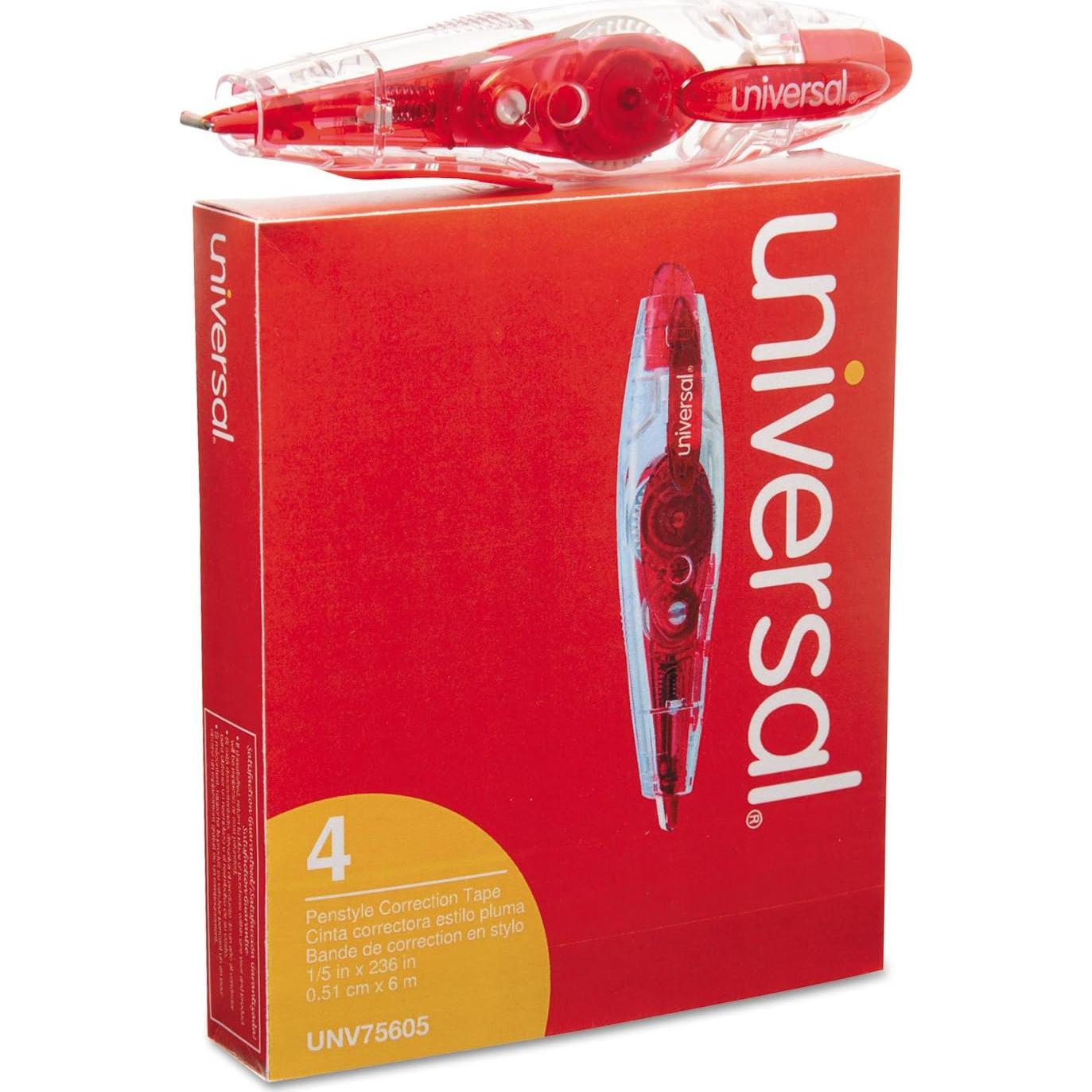 Corrector de Cinta Retráctil Universal One 1.5 cm x 600 cm 4 Paquete