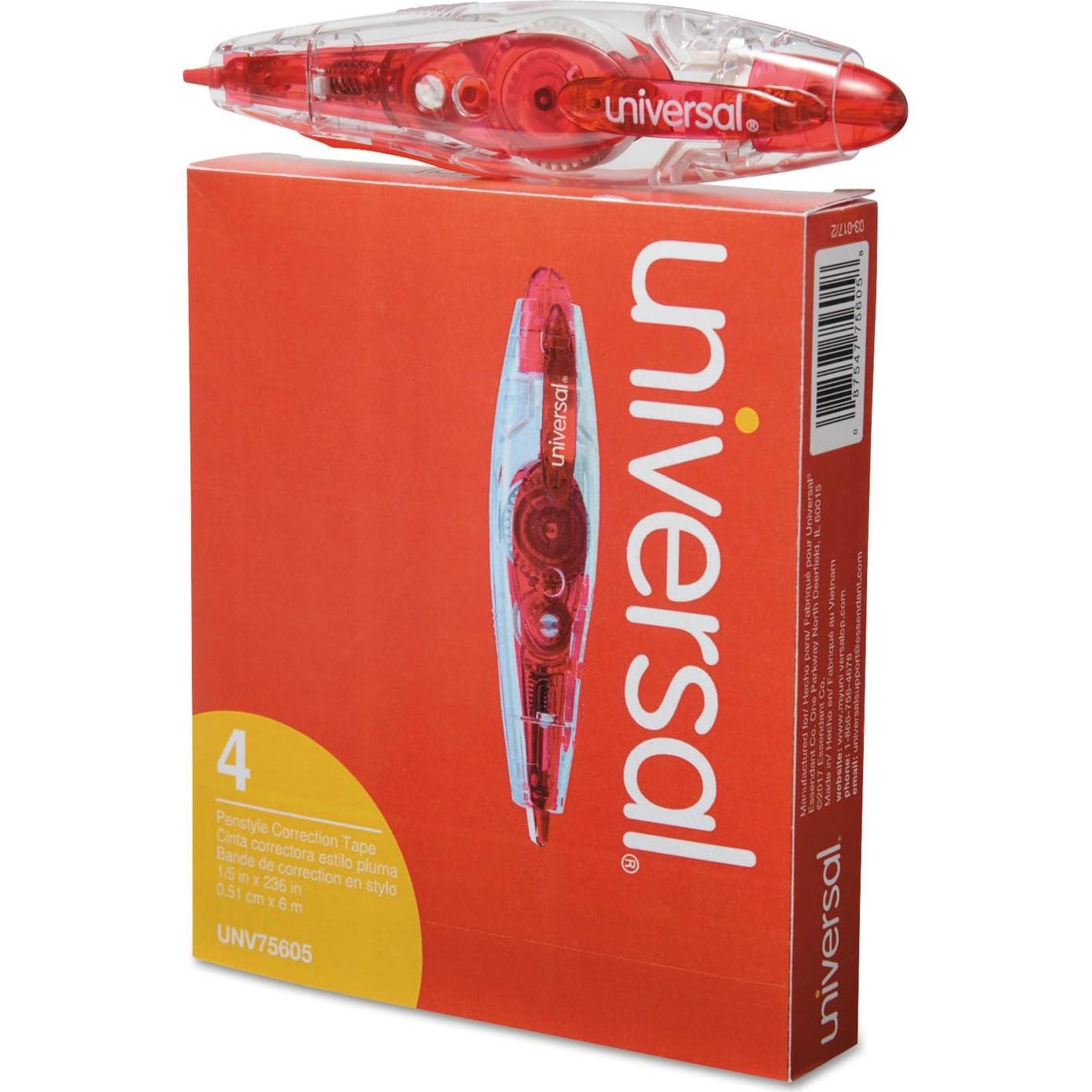 Corrector de Cinta Retráctil Universal One 1.5 cm x 600 cm 4 Paquete