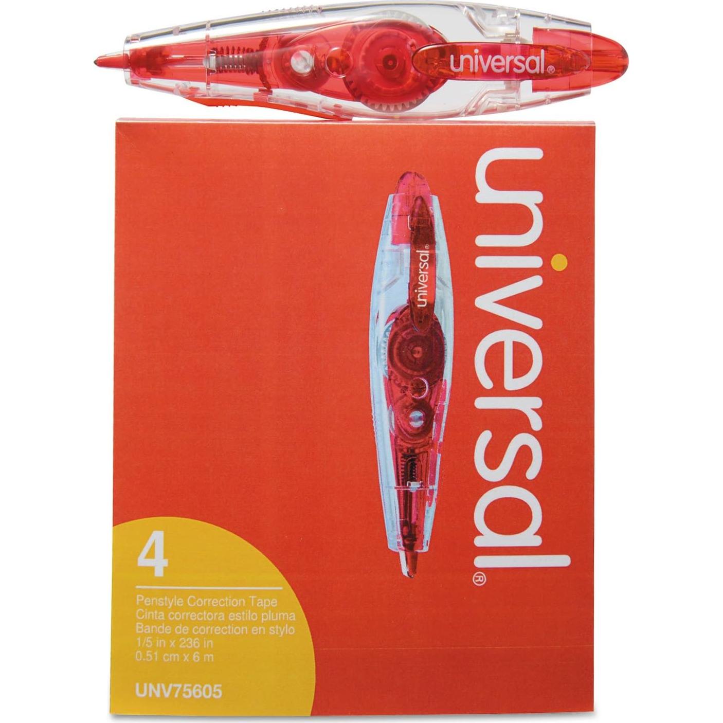 Corrector de Cinta Retráctil Universal One 1.5 cm x 600 cm 4 Paquete