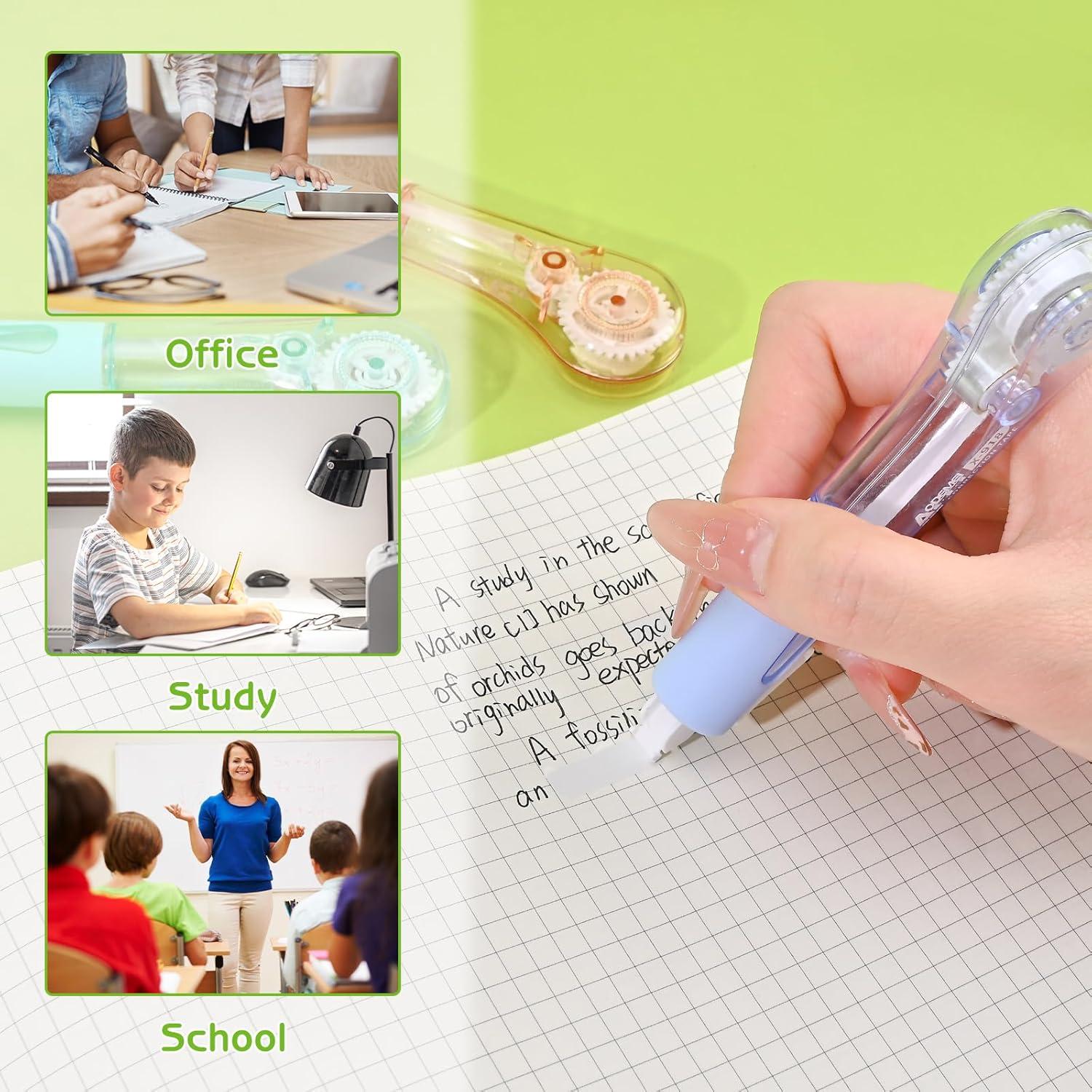 Set de 8 Bolígrafos Correctores Valtiner Cinta Blanca 6m