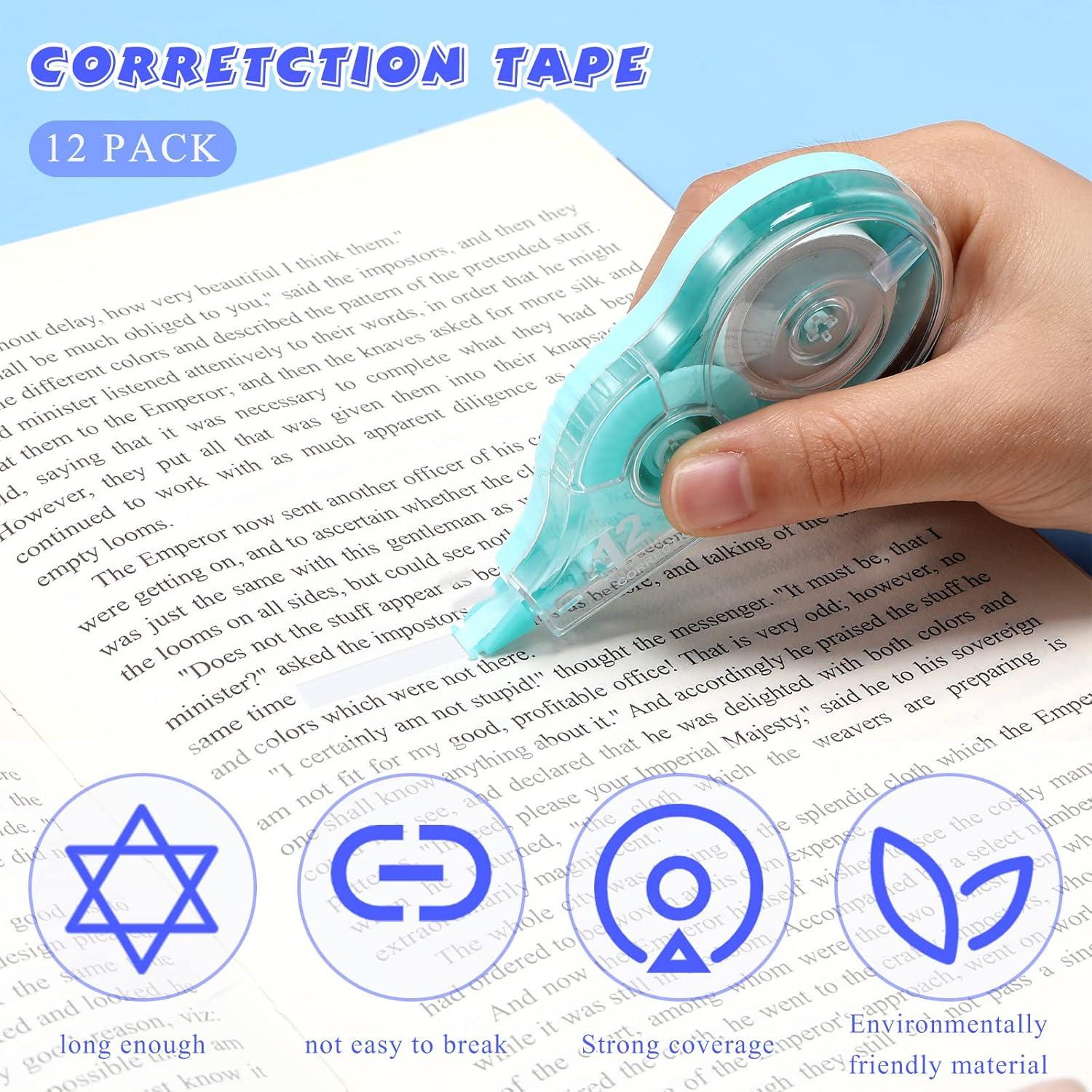 Cinta Correctora Yexiya 12 Pcs 12m x 5mm Arcoíris