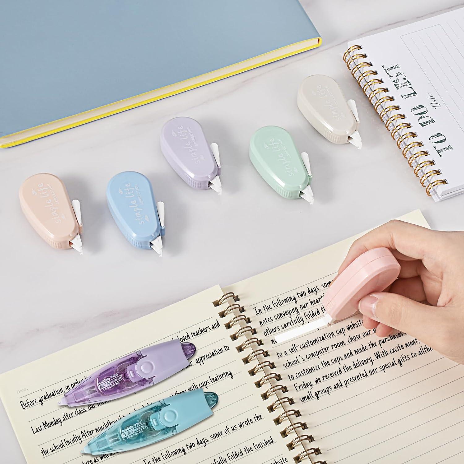 Cintas Correctoras Temiary 12 Pcs Color Pastel 0.3mm