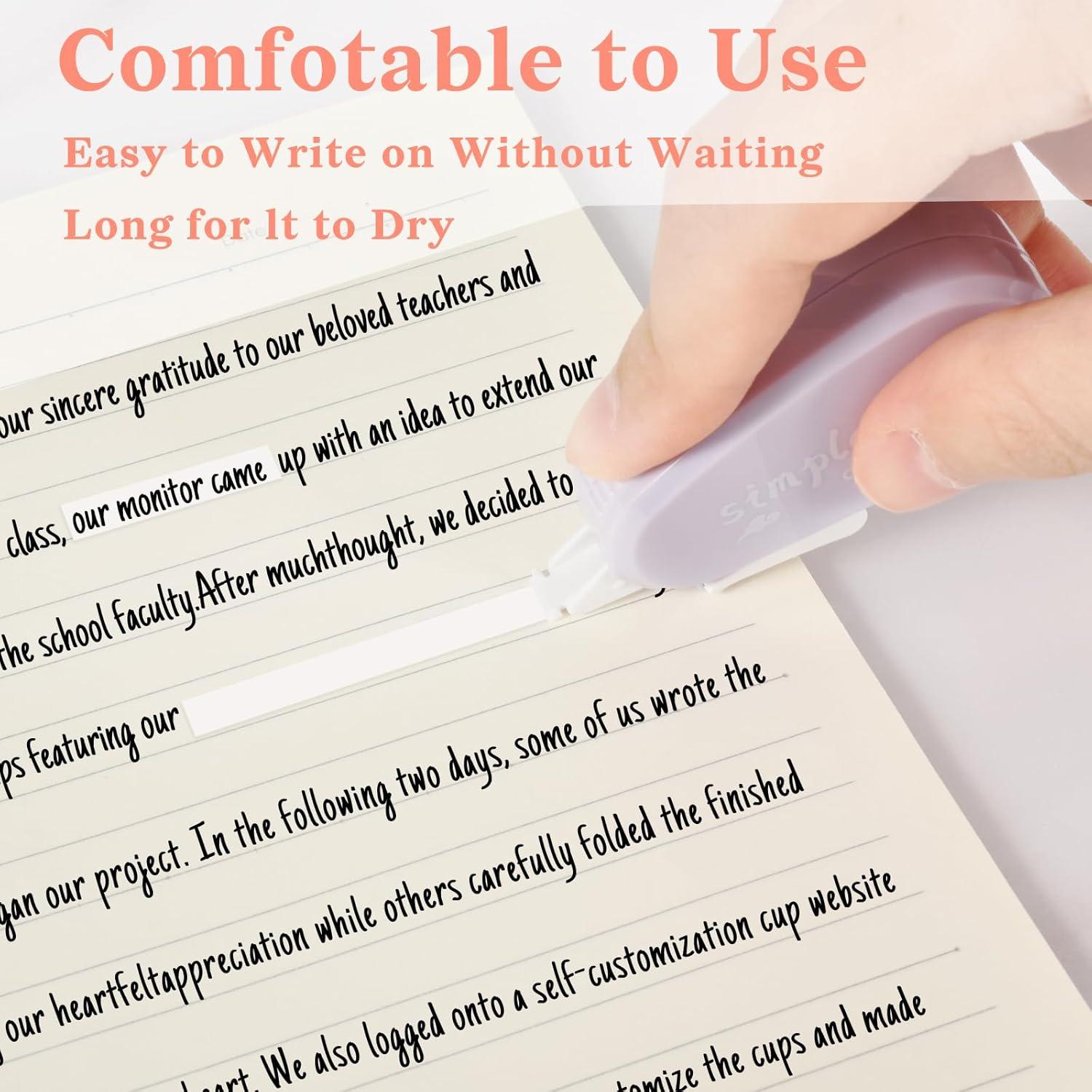 Cintas Correctoras Temiary 12 Pcs Color Pastel 0.3mm