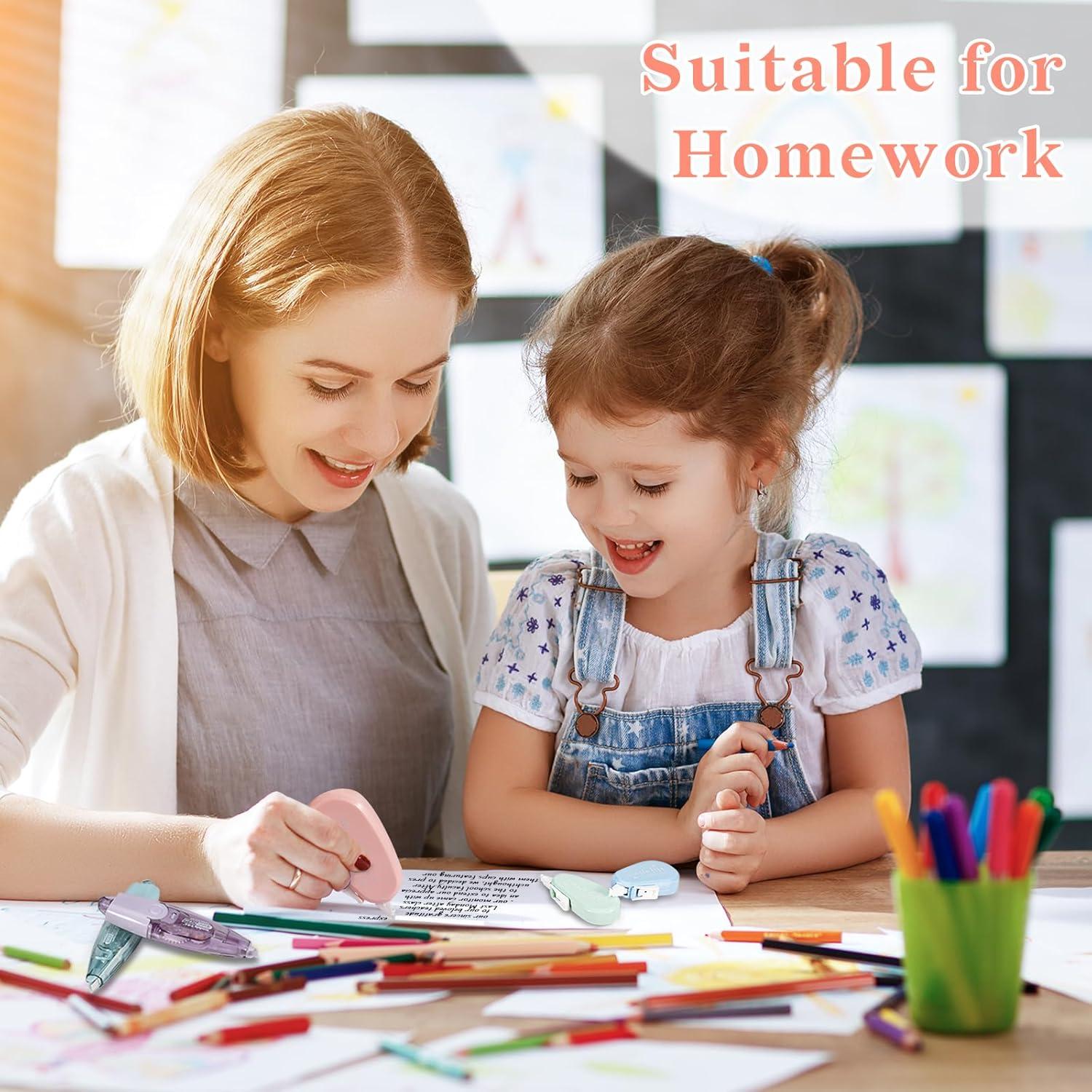 Cintas Correctoras Temiary 12 Pcs Color Pastel 0.3mm