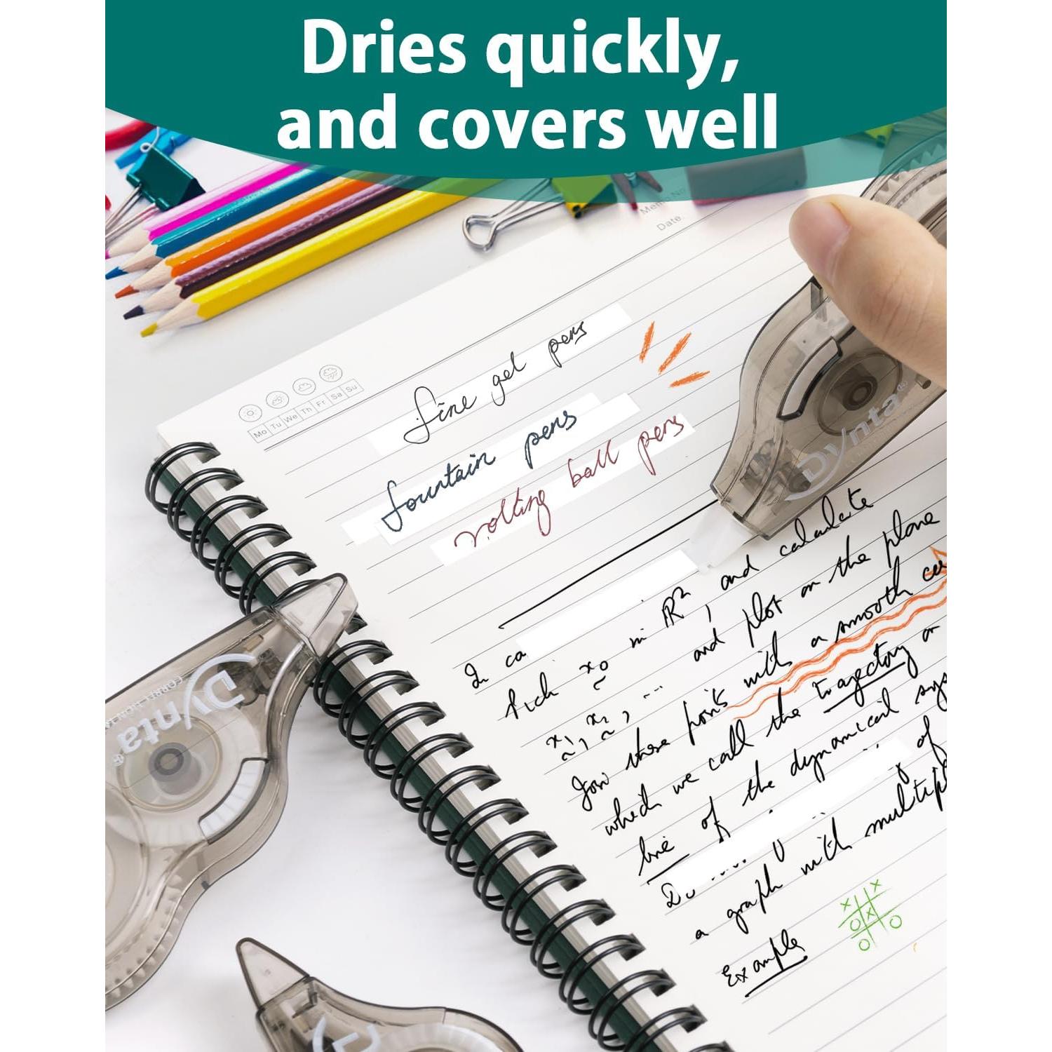 Cinta Correctora Dynta 28 Piezas 5mm x 10m Dispensador Transparente