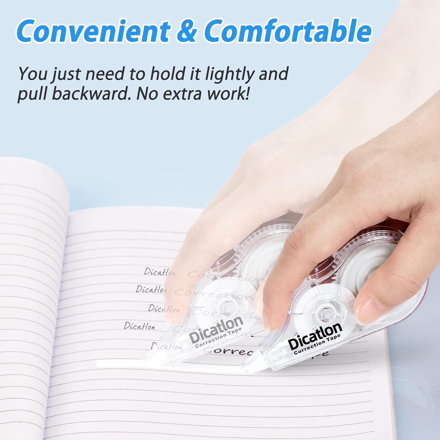 Cinta Correctora Dicatlon 10 Paquetes 5mm x 5m Blanca