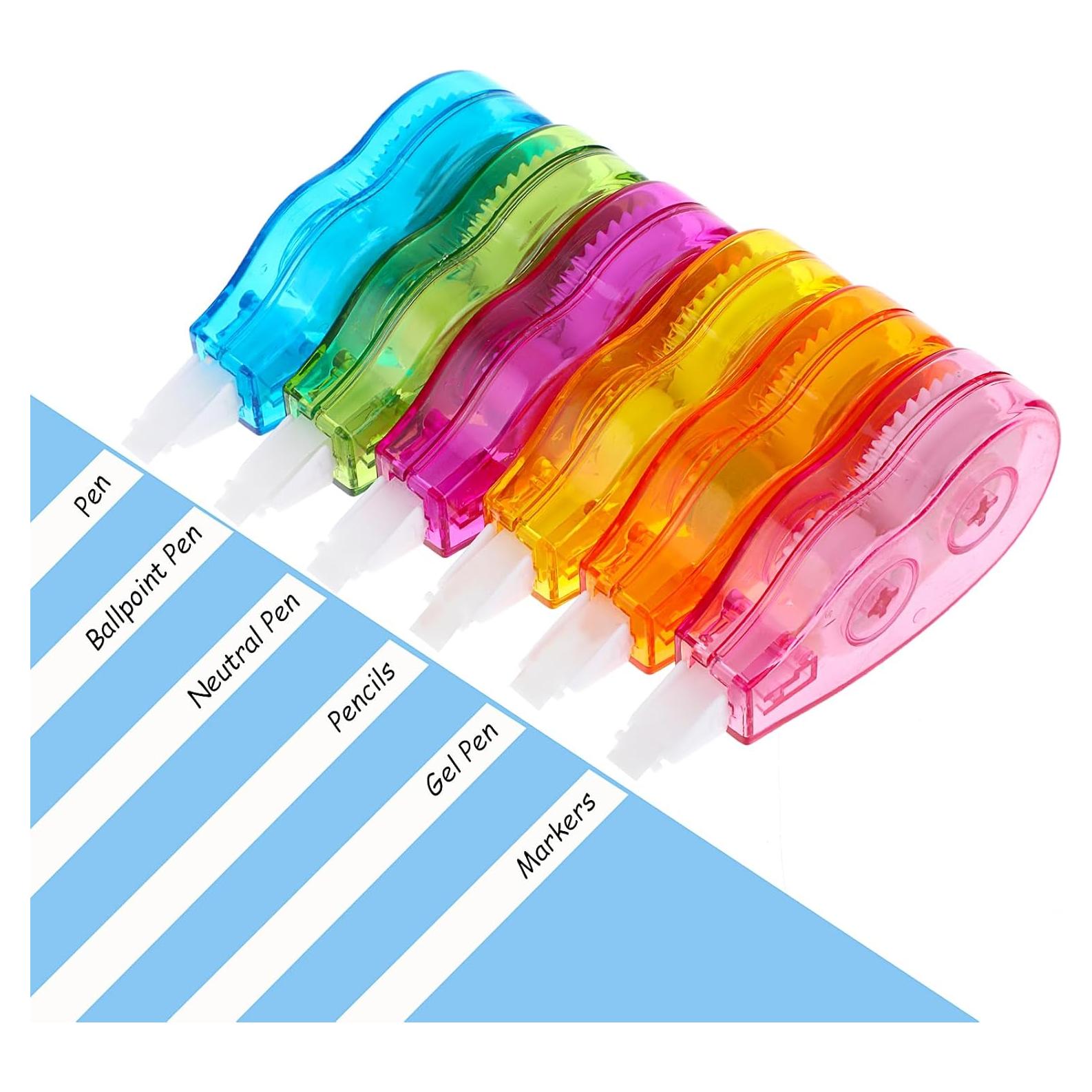 Cinta Correctora Abeillo 6 Piezas 5mm x 4m para Oficina y Escuela