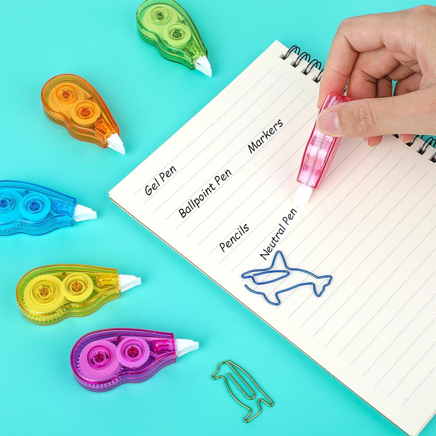 Cinta Correctora Abeillo 6 Piezas 5mm x 4m para Oficina y Escuela