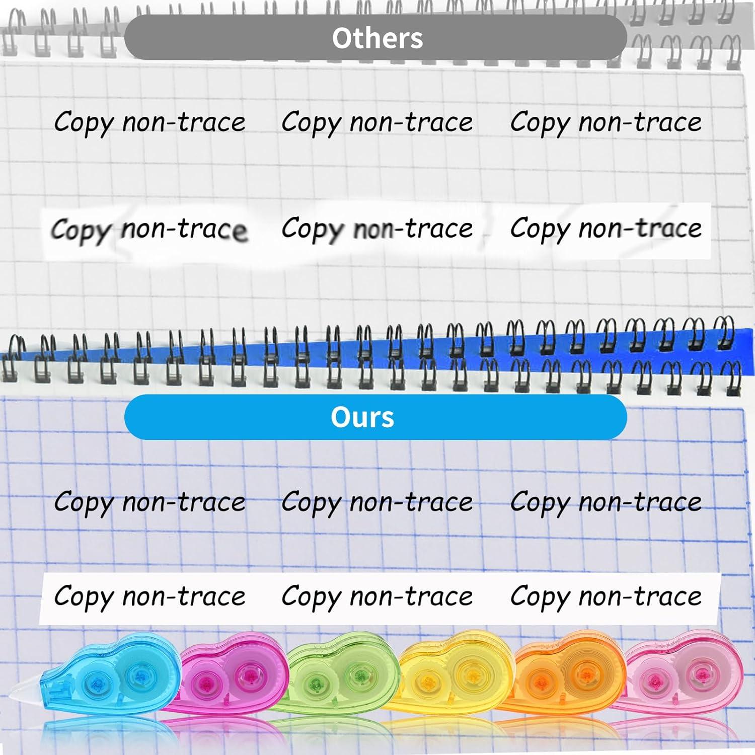 Cinta Correctora Abeillo 6 Piezas 5mm x 4m para Oficina y Escuela