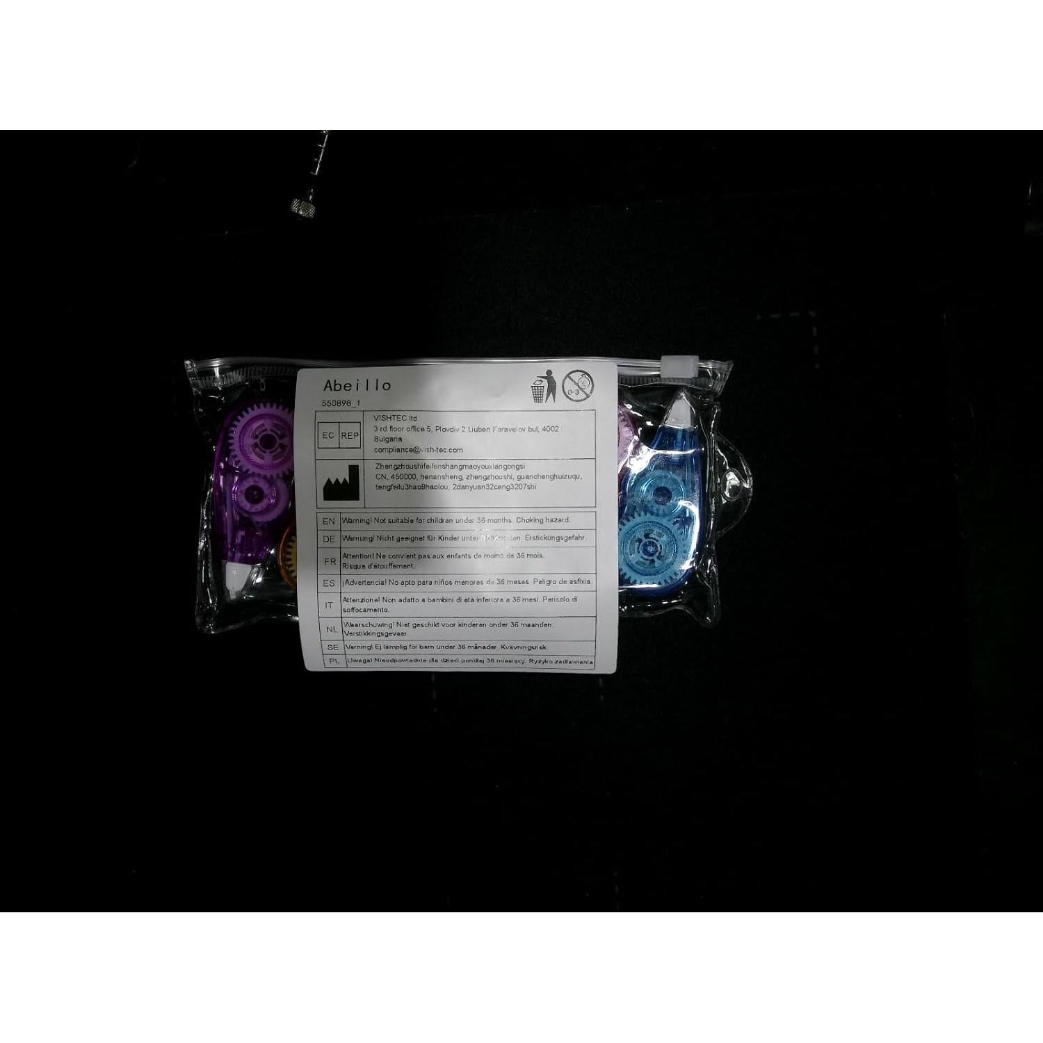 Cinta Correctora Abeillo 6 Piezas 5mm x 4m para Oficina y Escuela