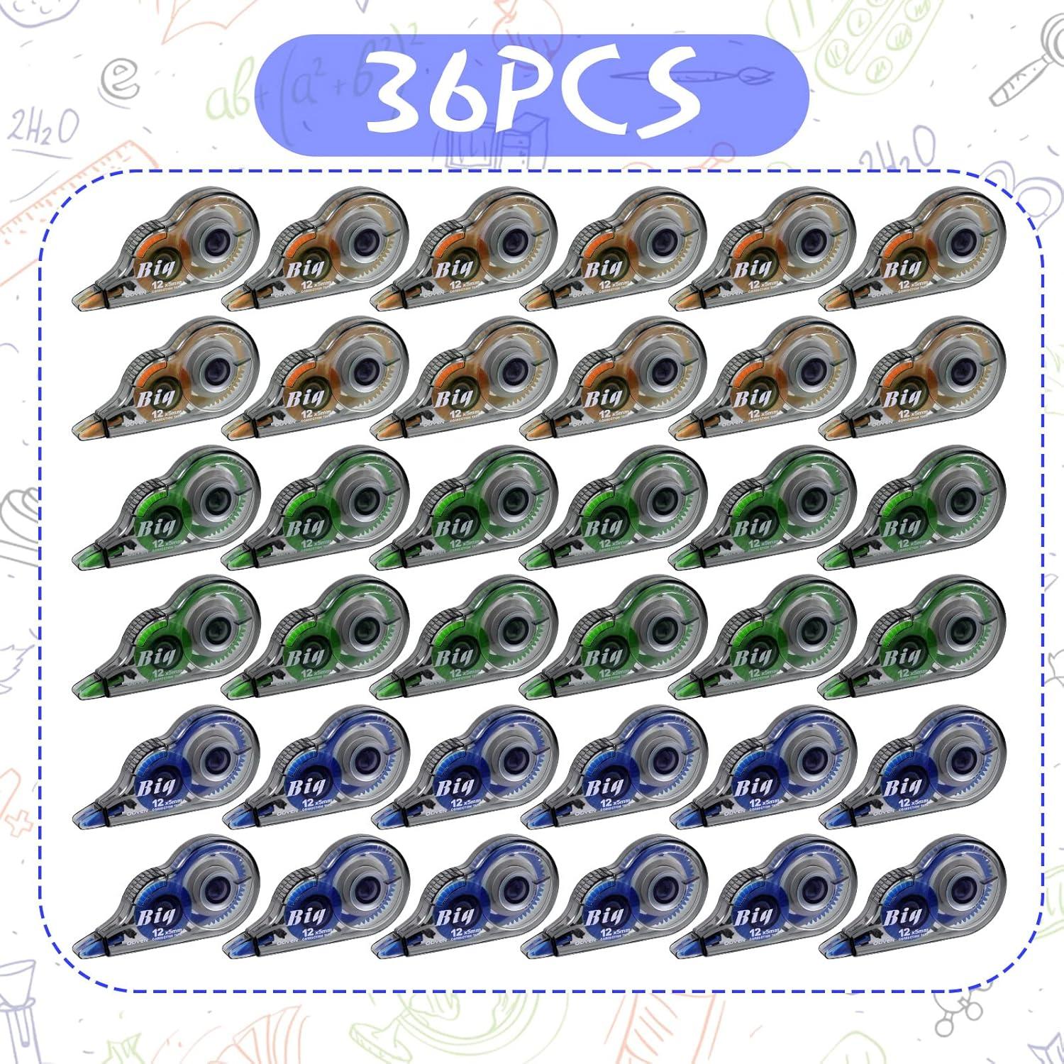 Cinta Correctora Yexiya 36 Pcs 5 mm x 12 m Colorida