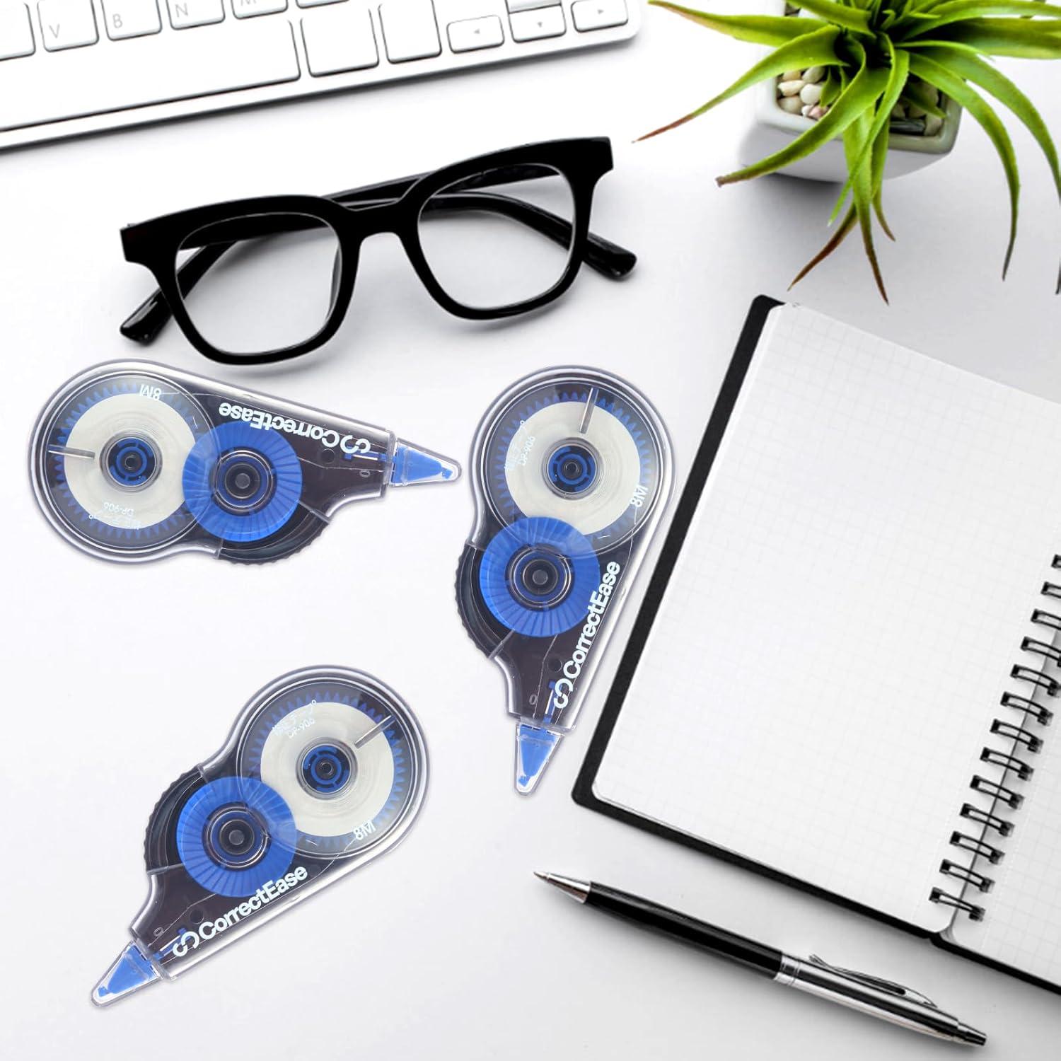 Cinta Correctora CorrectEase 14 Piezas 8M Azul Ergonómica