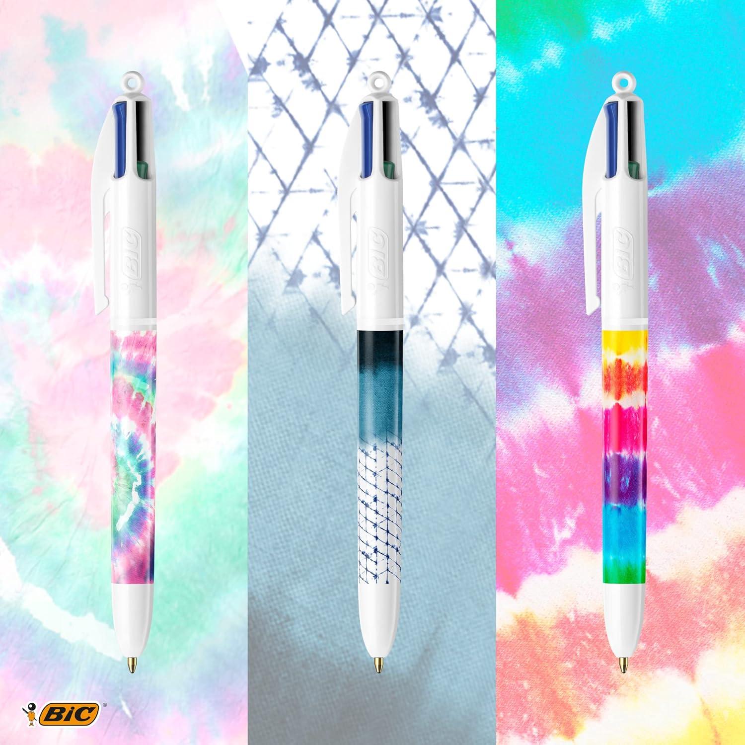Conjunto de Escritorio BIC Tie Dye 5 Piezas Bolígrafos y Correctores