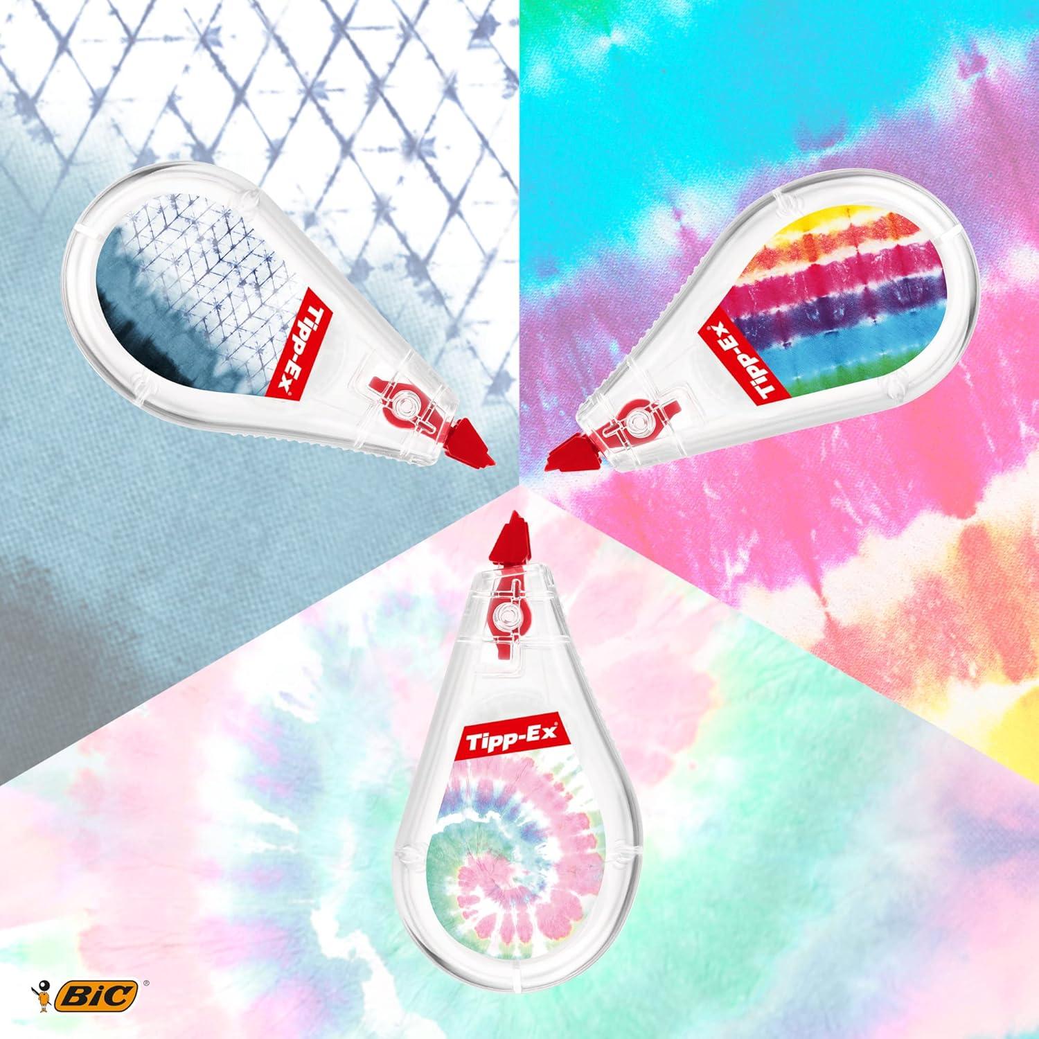 Conjunto de Escritorio BIC Tie Dye 5 Piezas Bolígrafos y Correctores