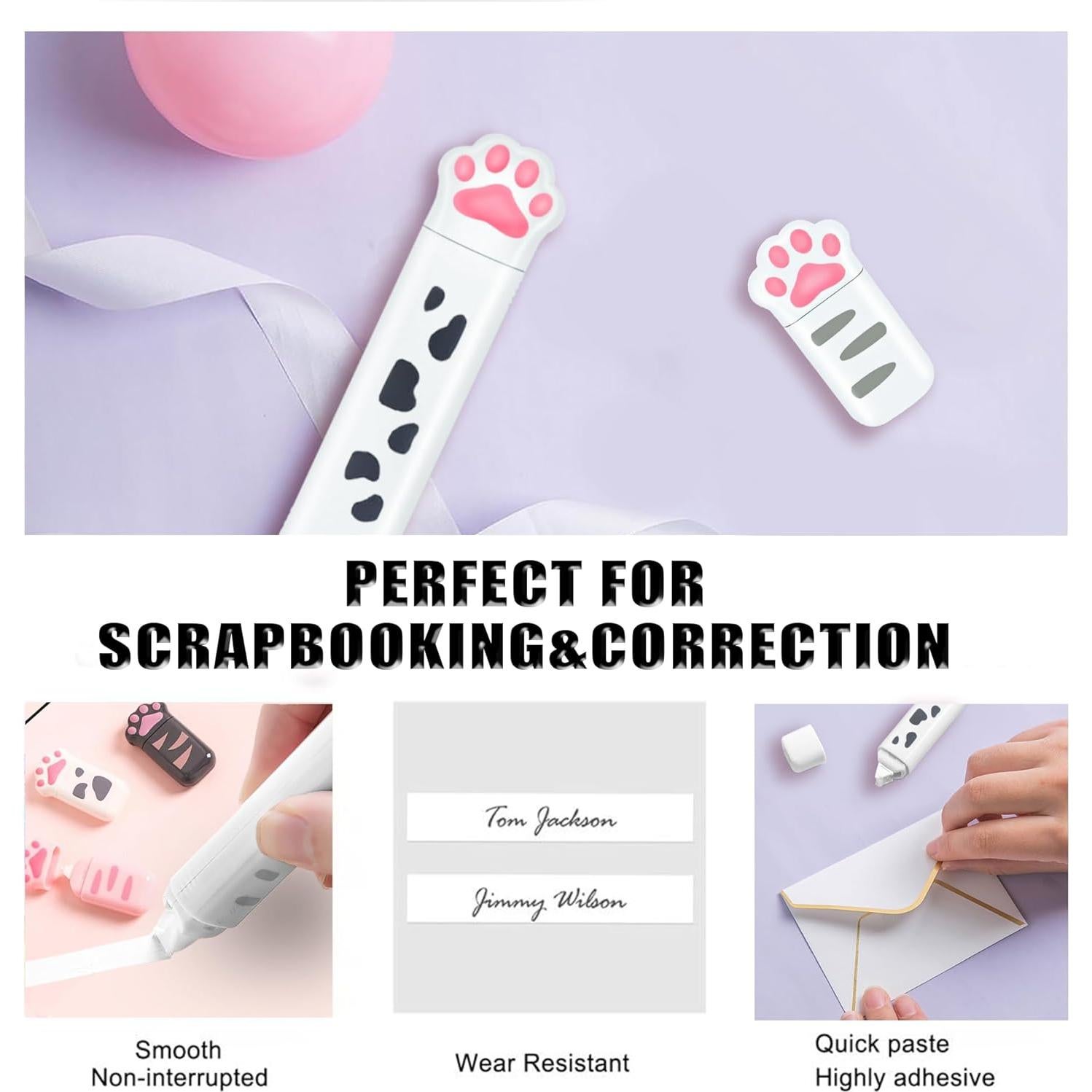 Set de Papelería Kawaii Daphilly - Pata de Gato Blanco