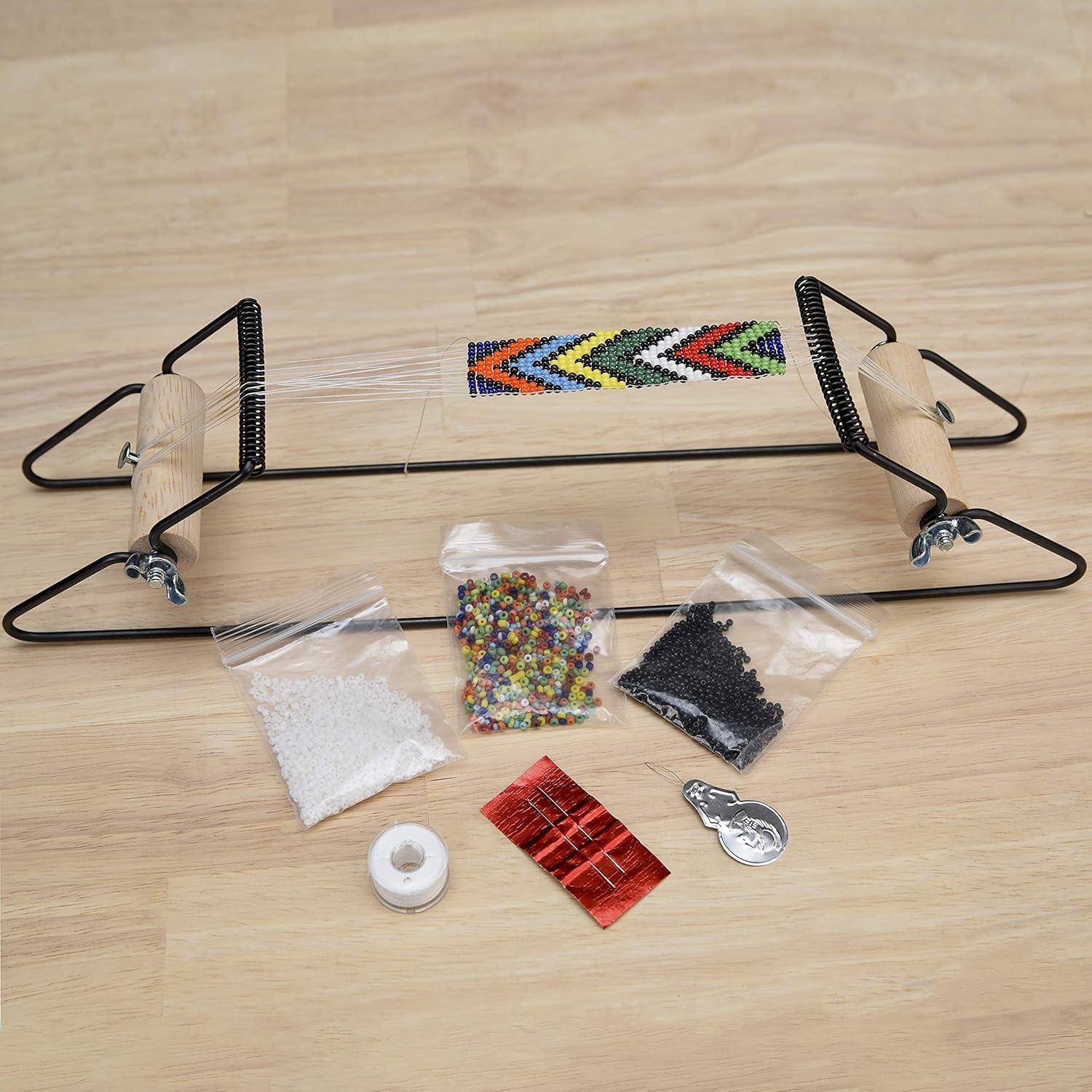 Kit de Telar de Cuentas de Metal The Beadsmith - Incluye 1000 Cuentas de Vidrio