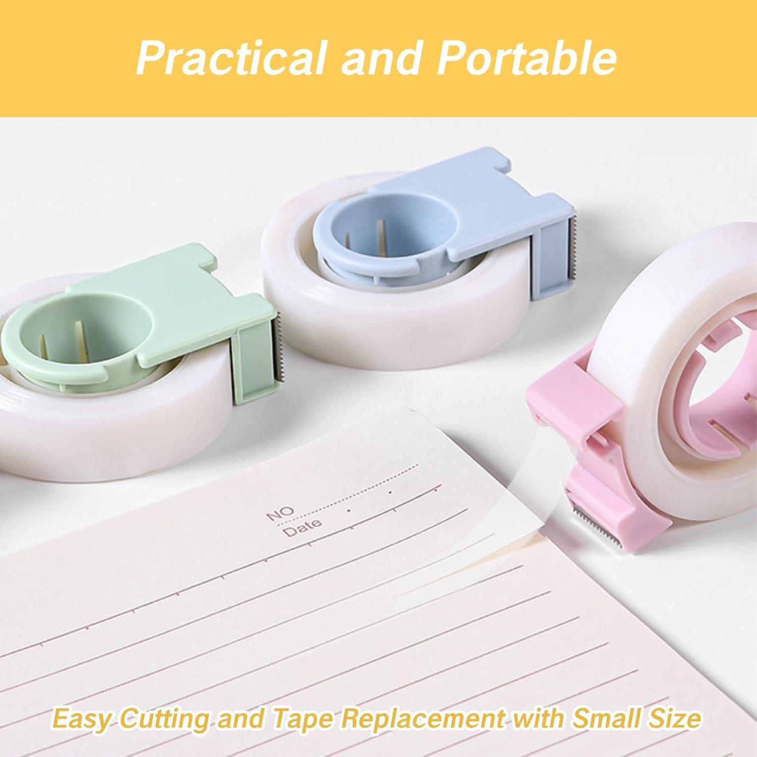 Dispensador de Cinta Mini NIIIYTYB - 4 Paquetes Portátiles