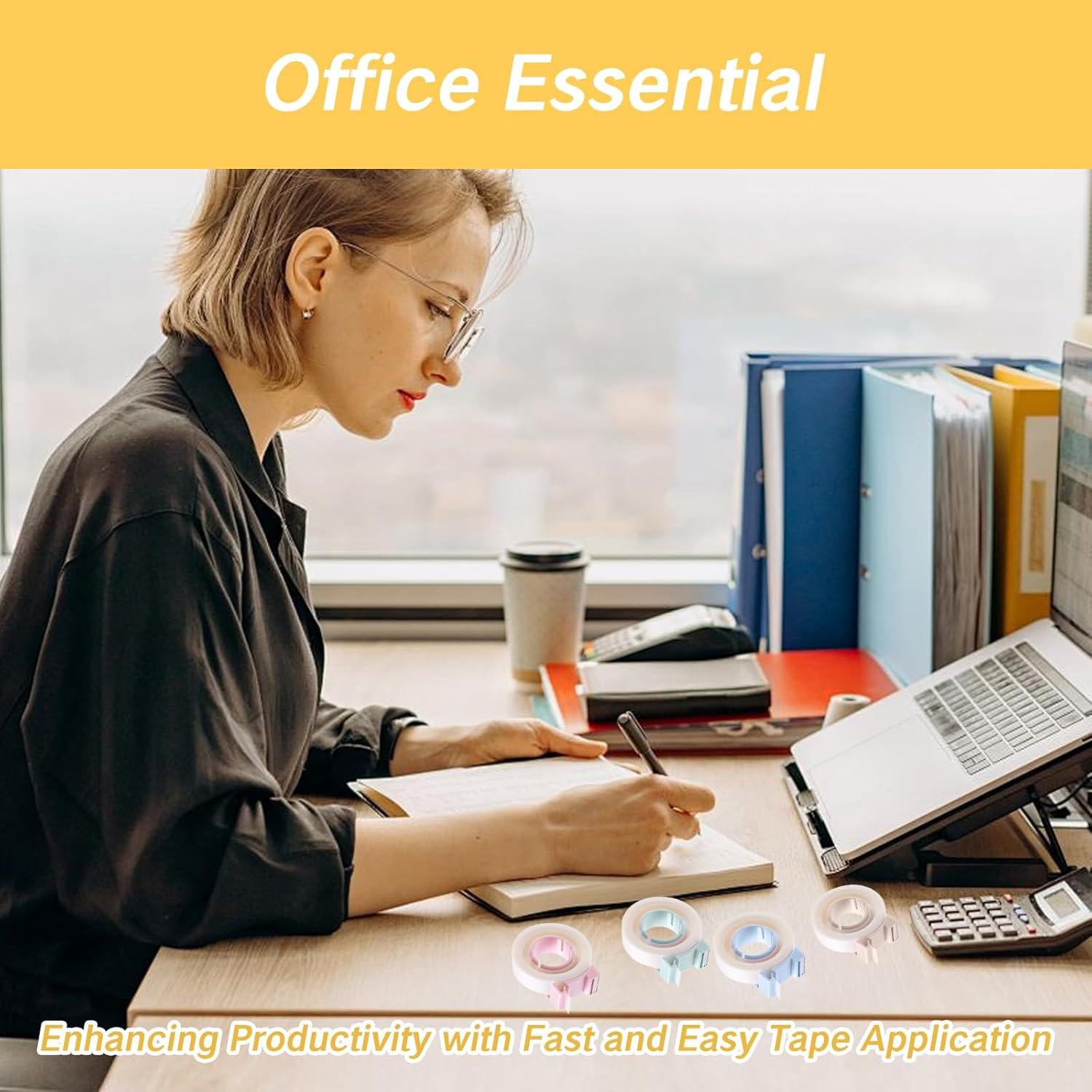 Dispensador de Cinta Mini NIIIYTYB - 4 Paquetes Portátiles