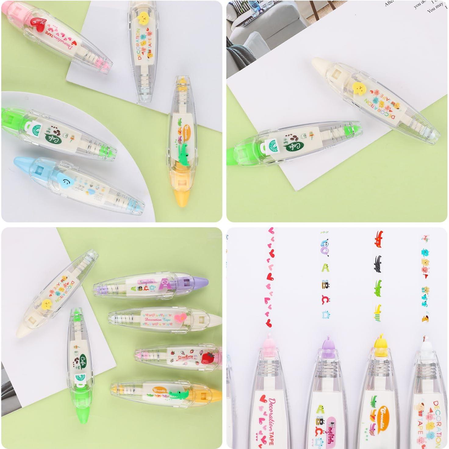 12 Bolígrafos de Cinta Decorativa NQEUEPN Multicolor DIY