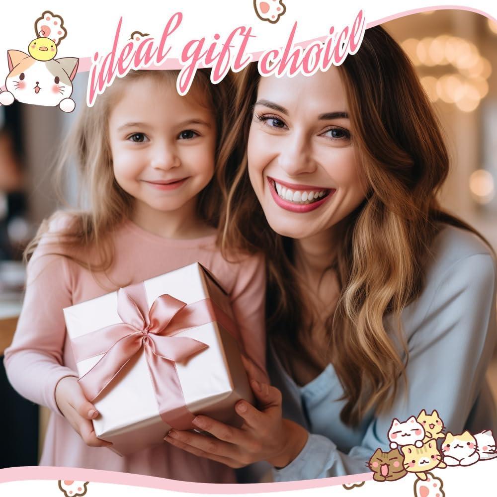 Conjunto de Papelería Kawaii DIBALIYI 19 Piezas Gato