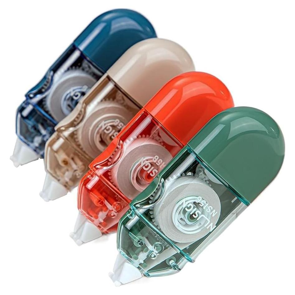 Cinta Correctora Pokinge 4Pcs 5mm x 6m Multicolor Oficina