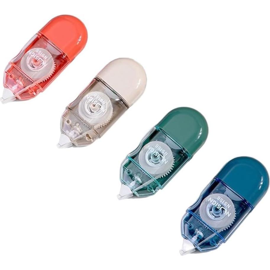 Cinta Correctora Pokinge 4Pcs 5mm x 6m Multicolor Oficina