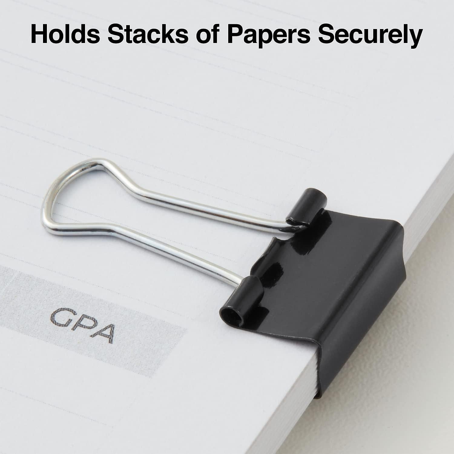 Grapas de papel Staples 9.5 mm negras, paquete de 144 unidades