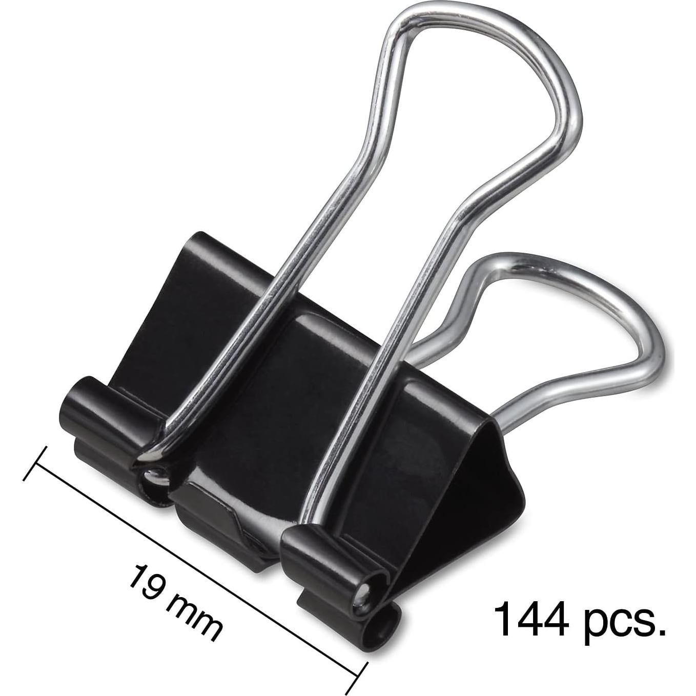 Grapas de papel Staples 9.5 mm negras, paquete de 144 unidades