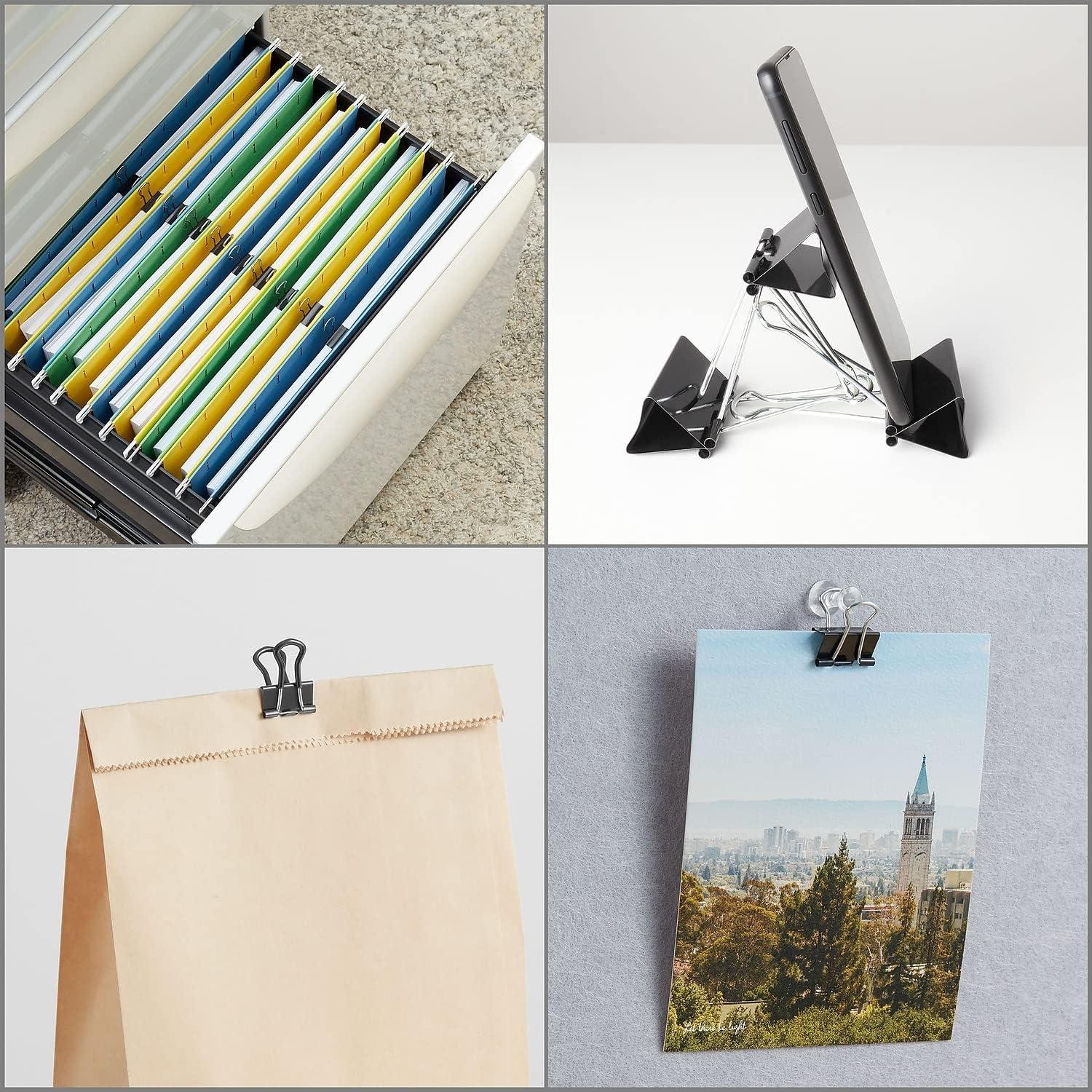 Grapas de papel Staples 9.5 mm negras, paquete de 144 unidades